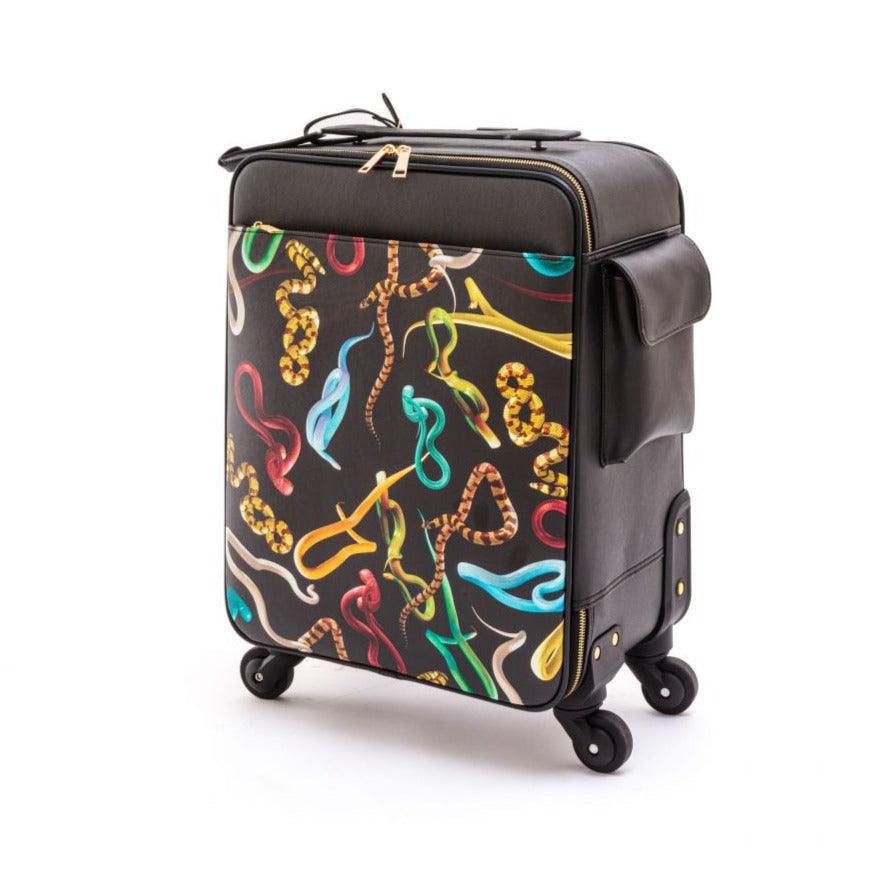 Walizka SNAKES czarny Seletti Eye on Design