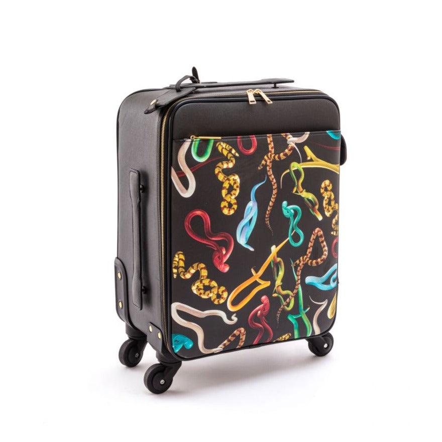 Walizka SNAKES czarny Seletti Eye on Design
