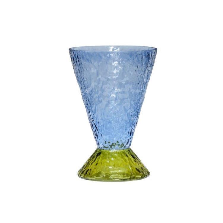 Wazon ABYSS niebiesko-oliwkowy Hübsch Eye on Design