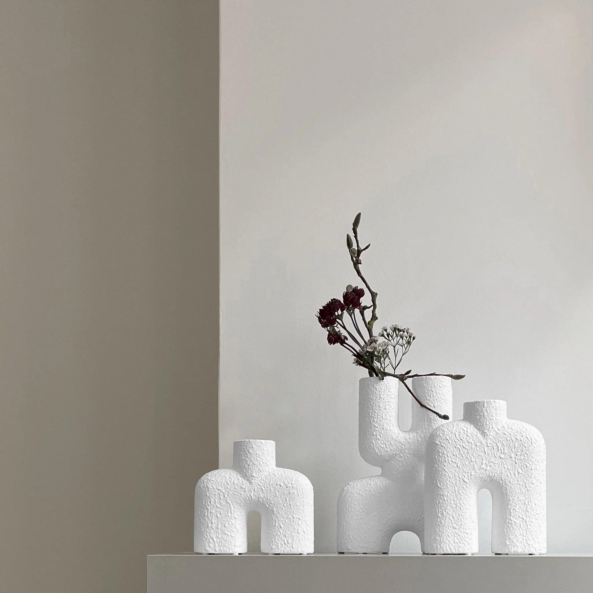 Wazon COBRA DOUBLE BUBBLE biały 101 Copenhagen Eye on Design