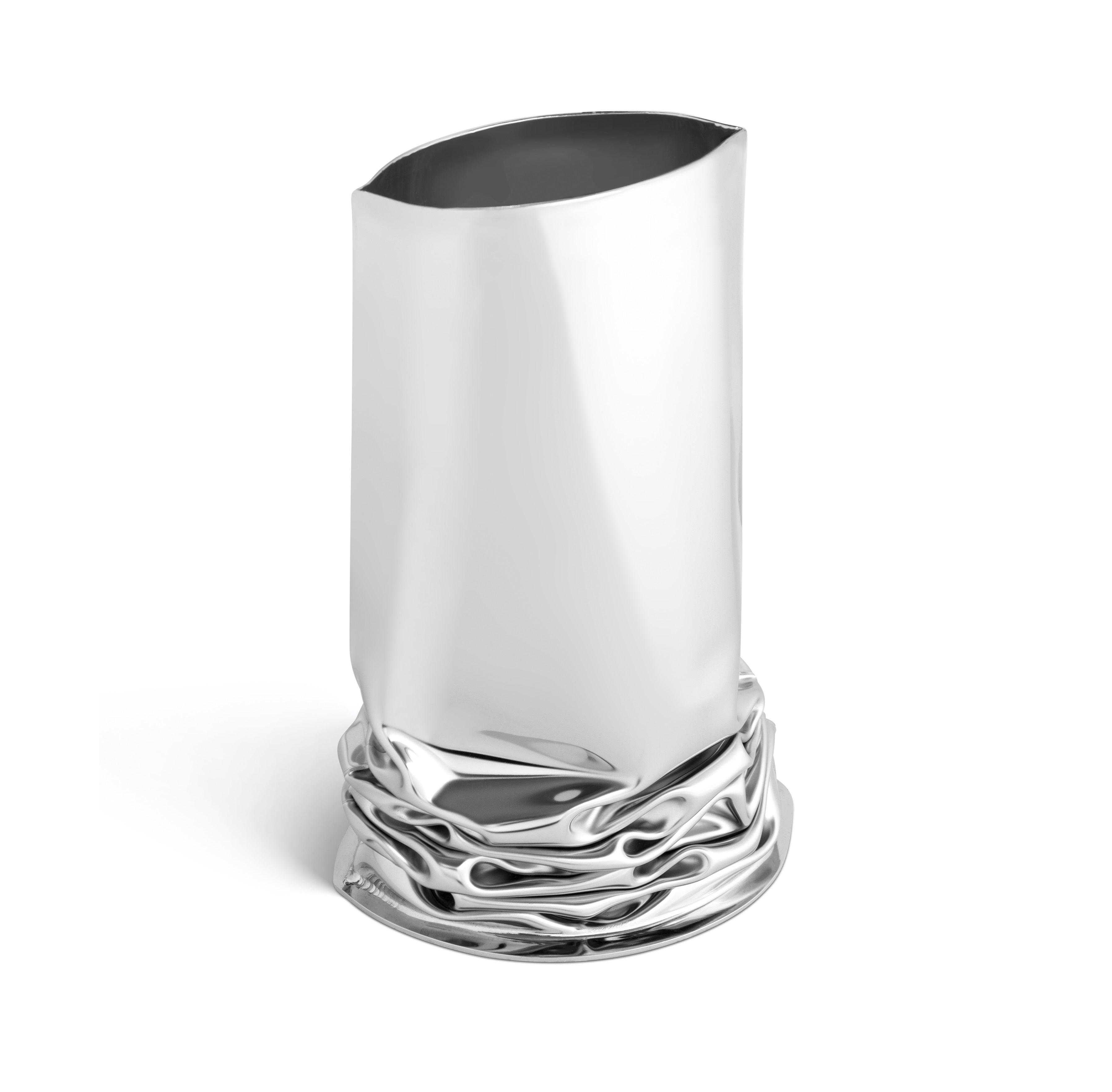 Wazon CRASH inox Zieta Studio 25 cm Eye on Design