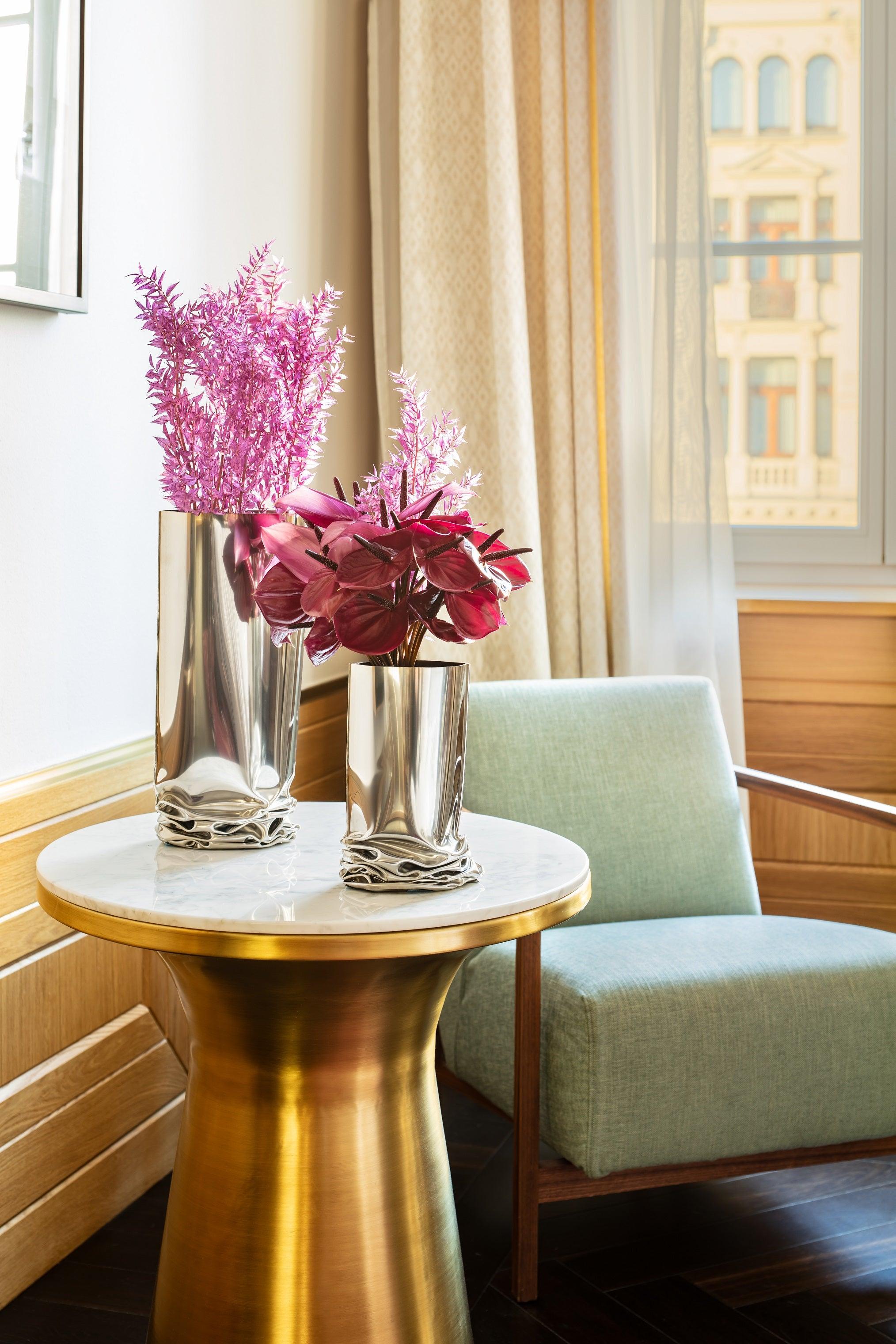 Wazon CRASH inox Zieta Studio Eye on Design