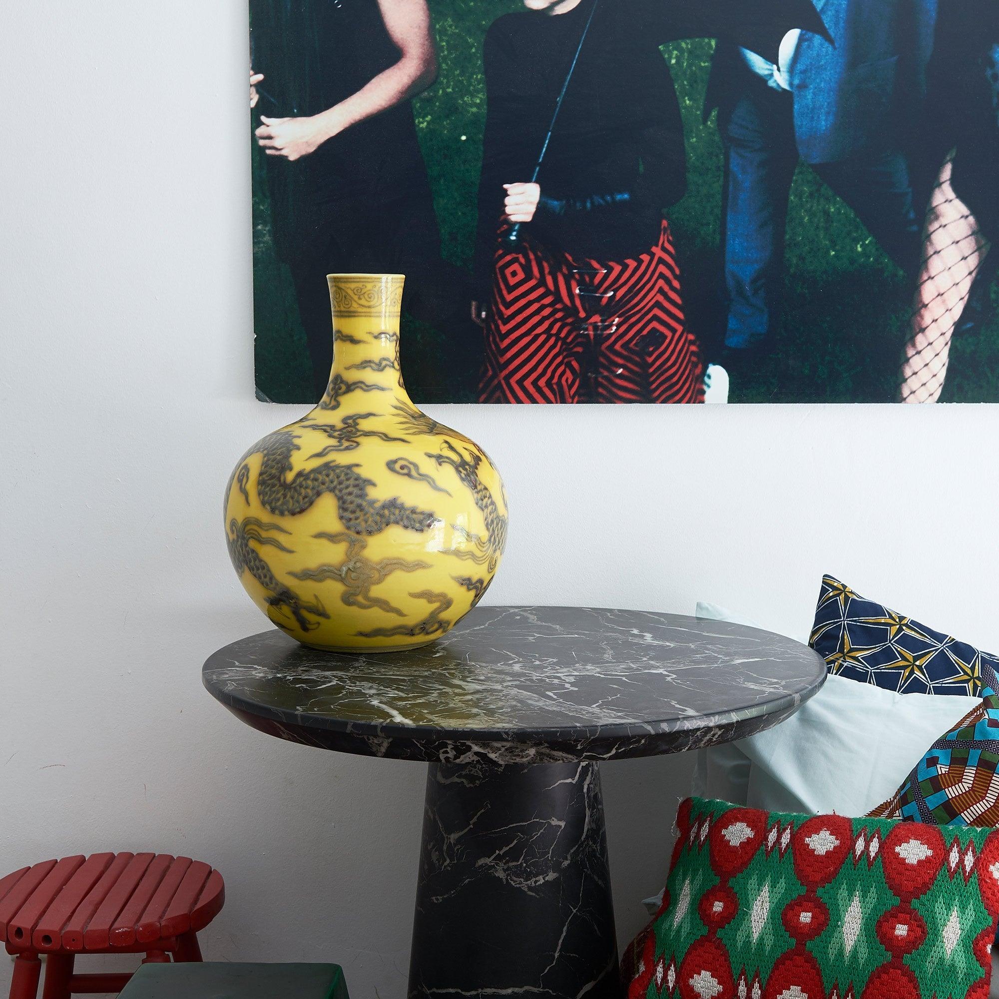 Wazon DRAGON BALL BODY żółty Pols Potten Eye on Design