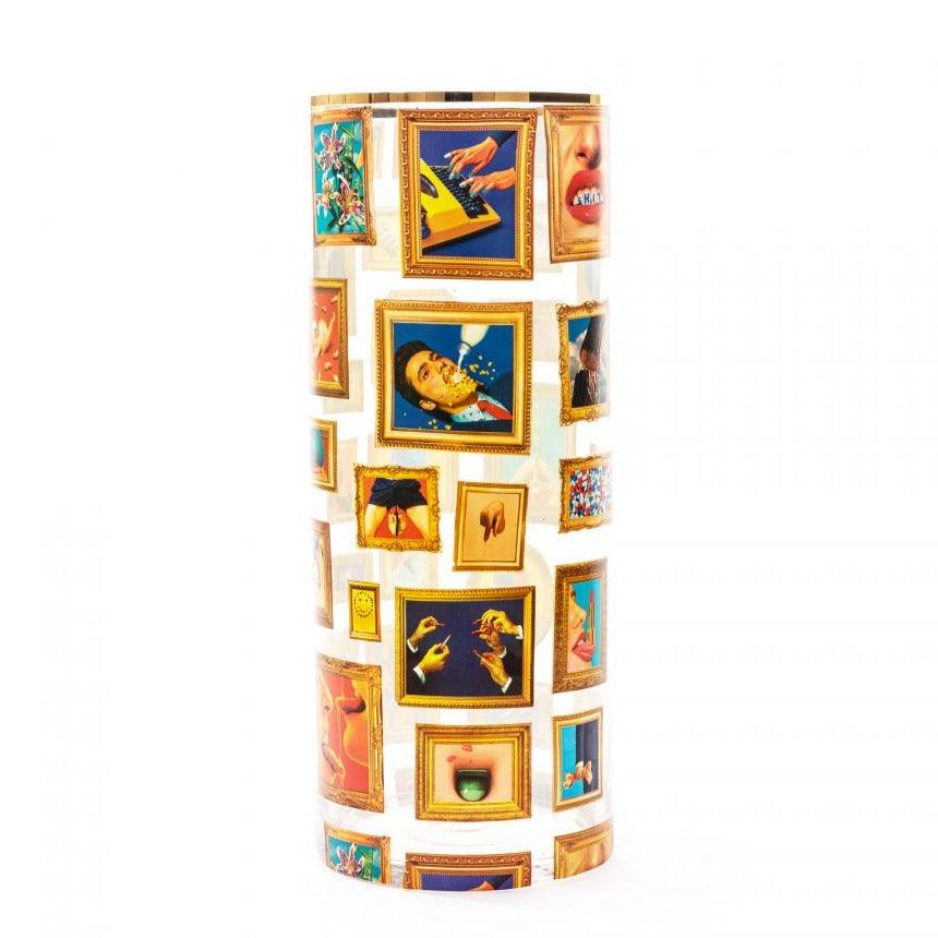 Wazon FRAMES CYLINDRICAL BIG szklany Seletti 20x50 cm Eye on Design