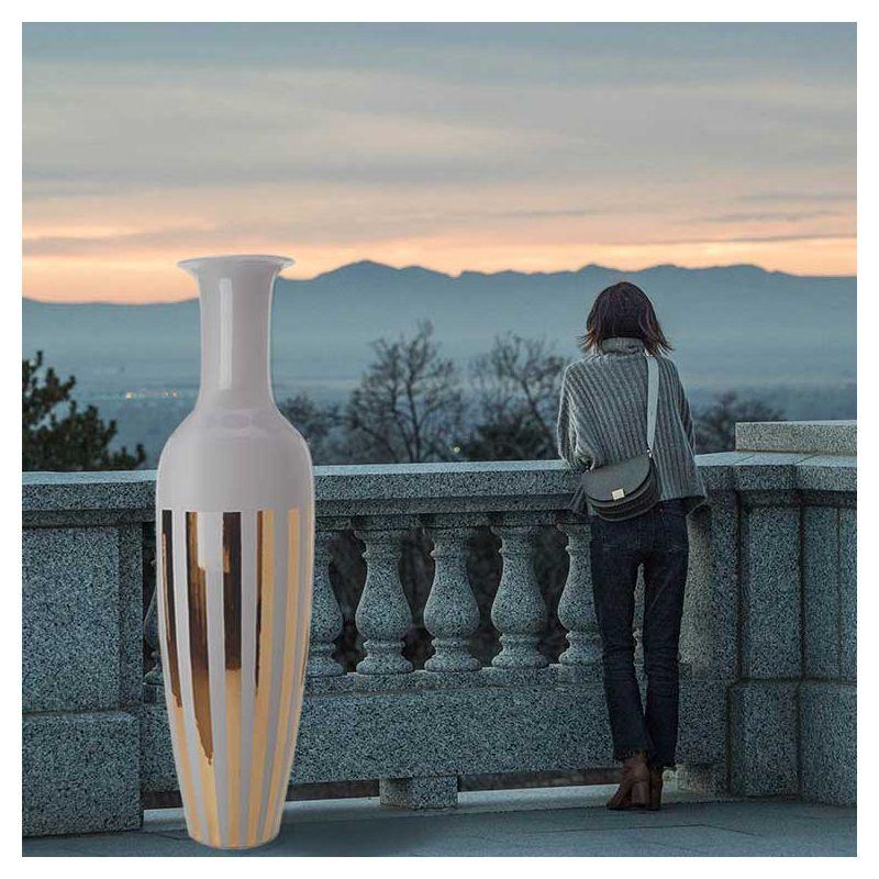 Wazon GOLD STRIPES porcelanowy Pols Potten Eye on Design