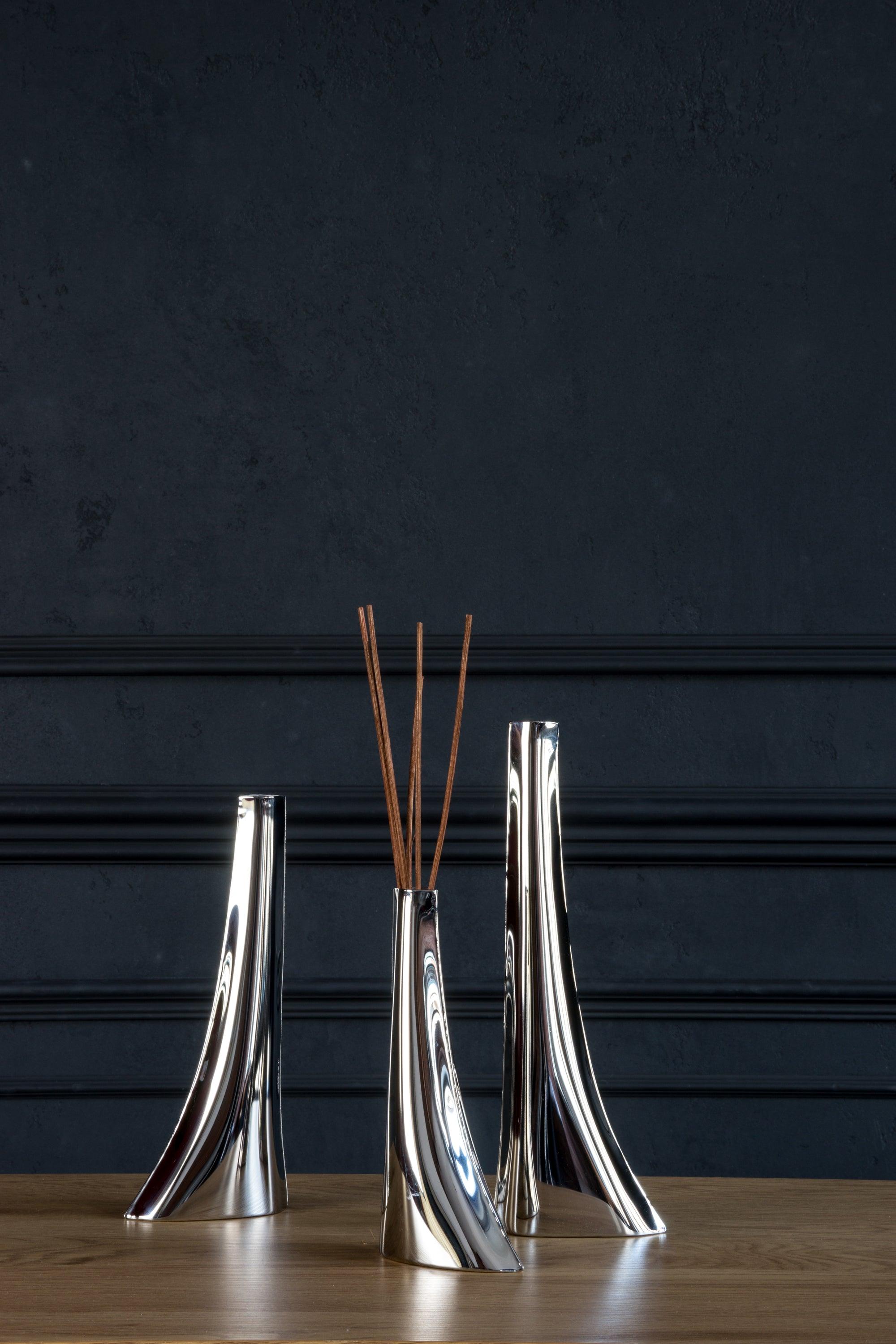 Wazon LEYKI inox Zieta Studio Eye on Design