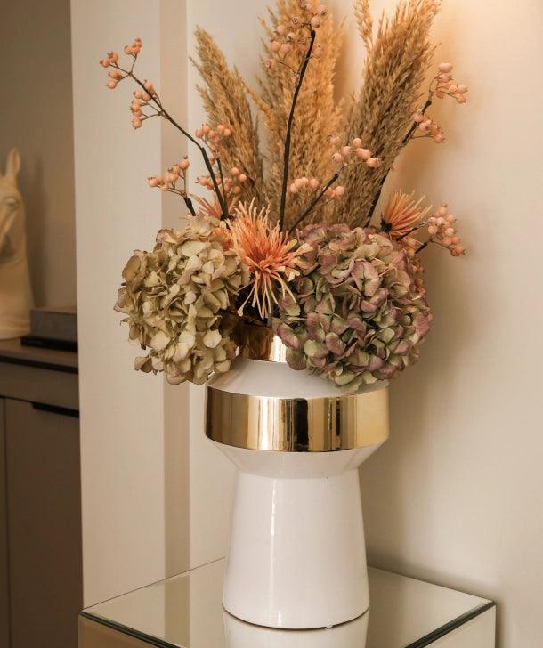 Wazon OBJECT biały ze złotym Pols Potten Eye on Design