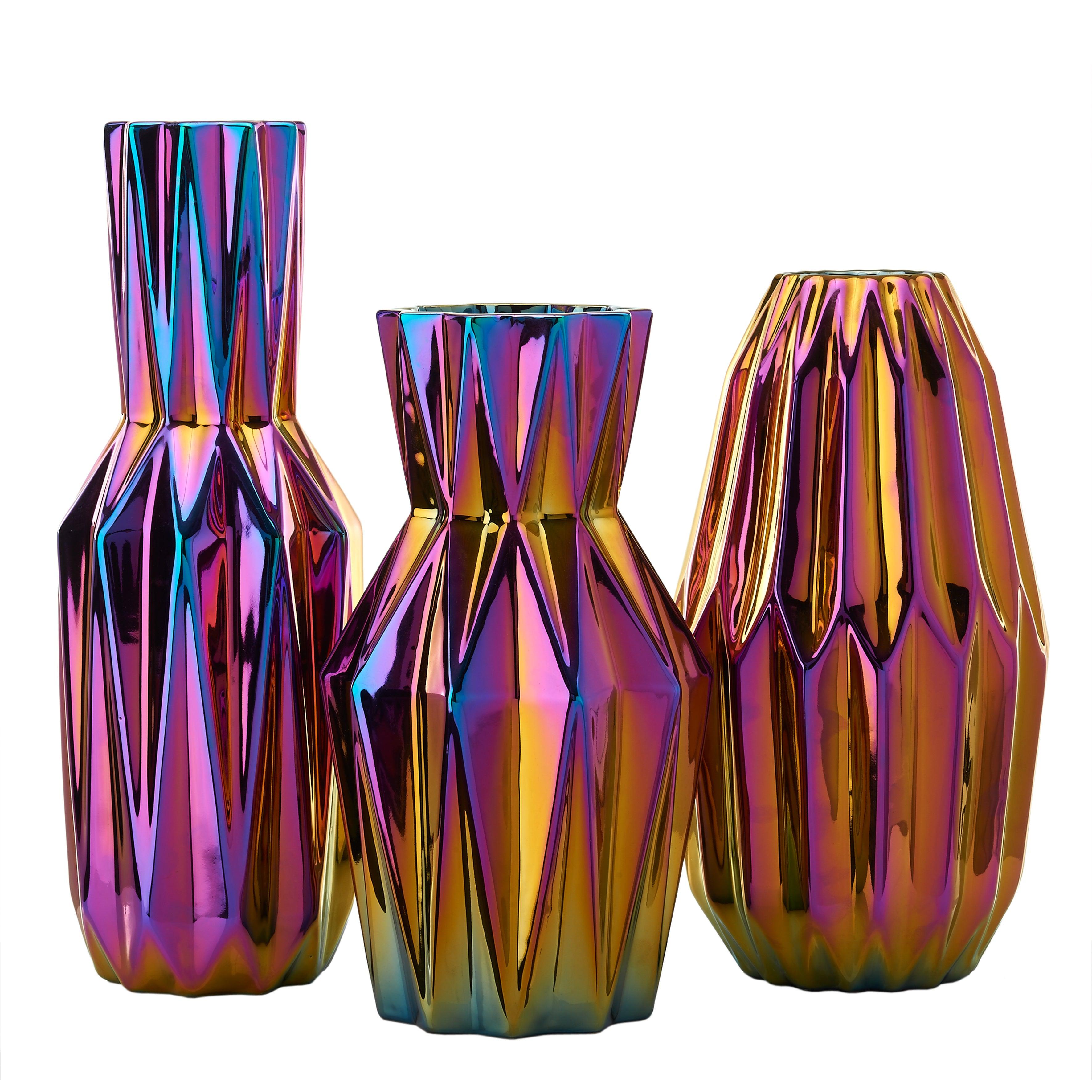 Wazon OILY FOLDS SLIM petrol Pols Potten Eye on Design