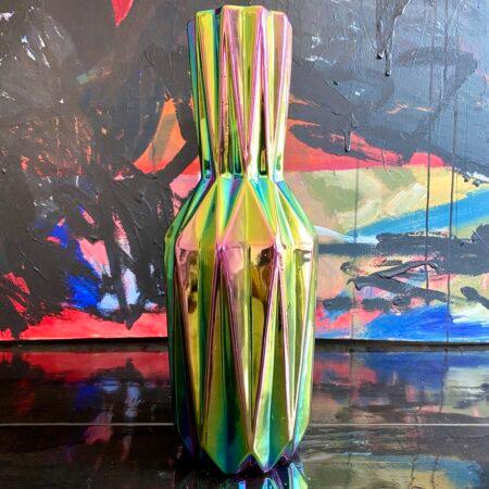 Wazon OILY FOLDS SLIM petrol Pols Potten Eye on Design