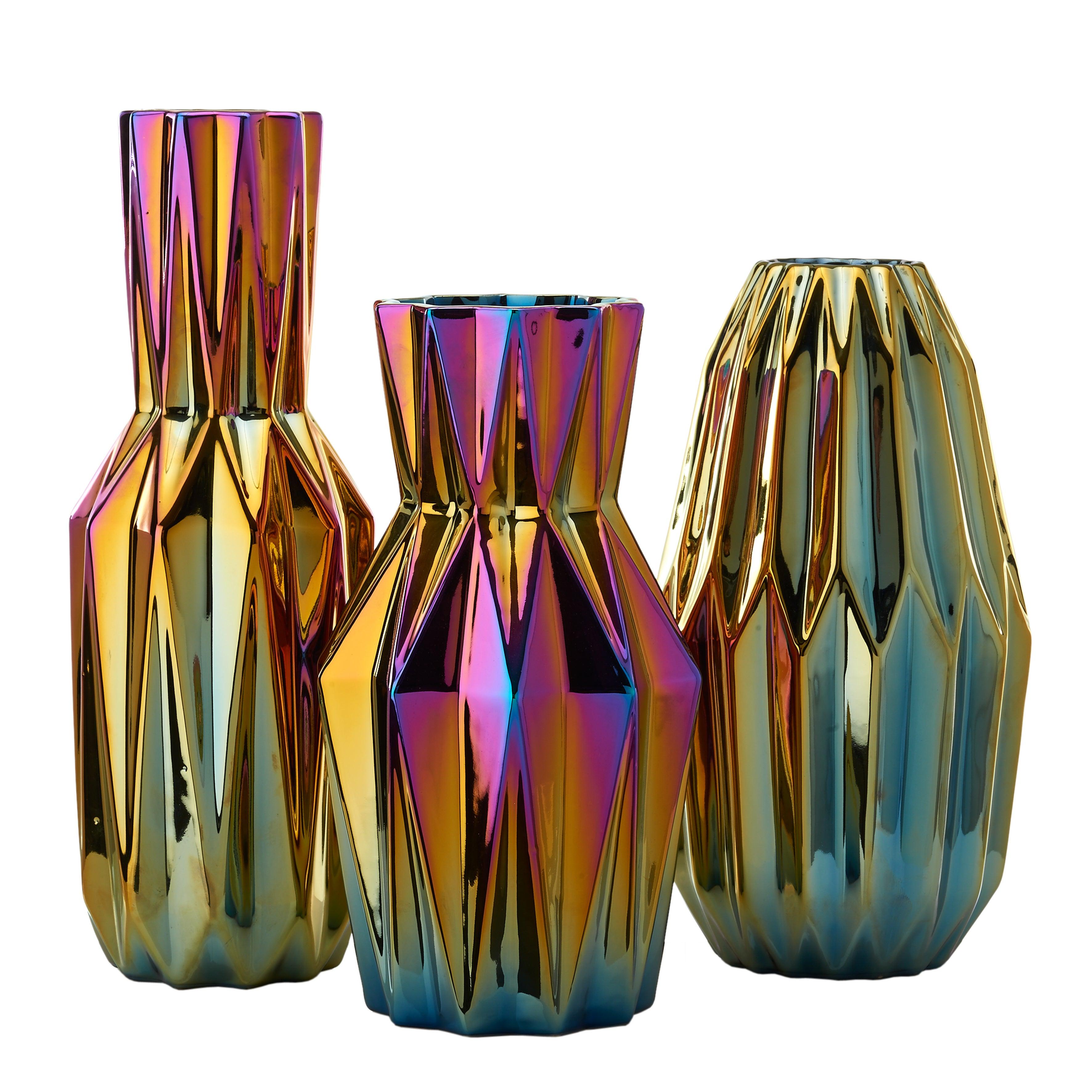 Wazon OILY FOLDS SLIM petrol Pols Potten Eye on Design