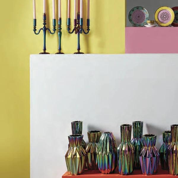 Wazon OILY FOLDS SLIM petrol Pols Potten Eye on Design