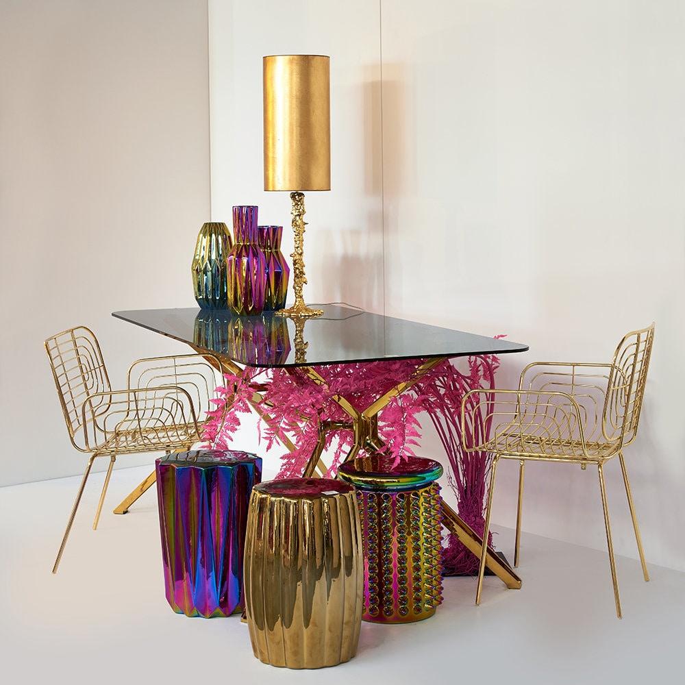 Wazon OILY FOLDS SLIM petrol Pols Potten Eye on Design