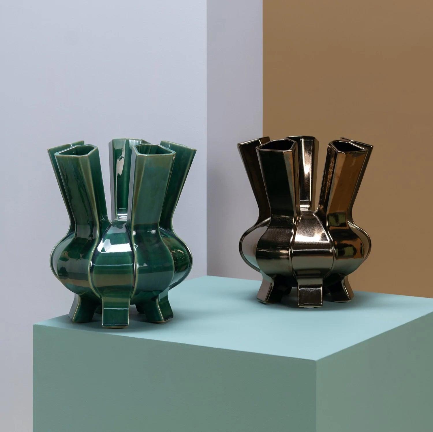 Wazon PUYI miedziany Pols Potten Eye on Design