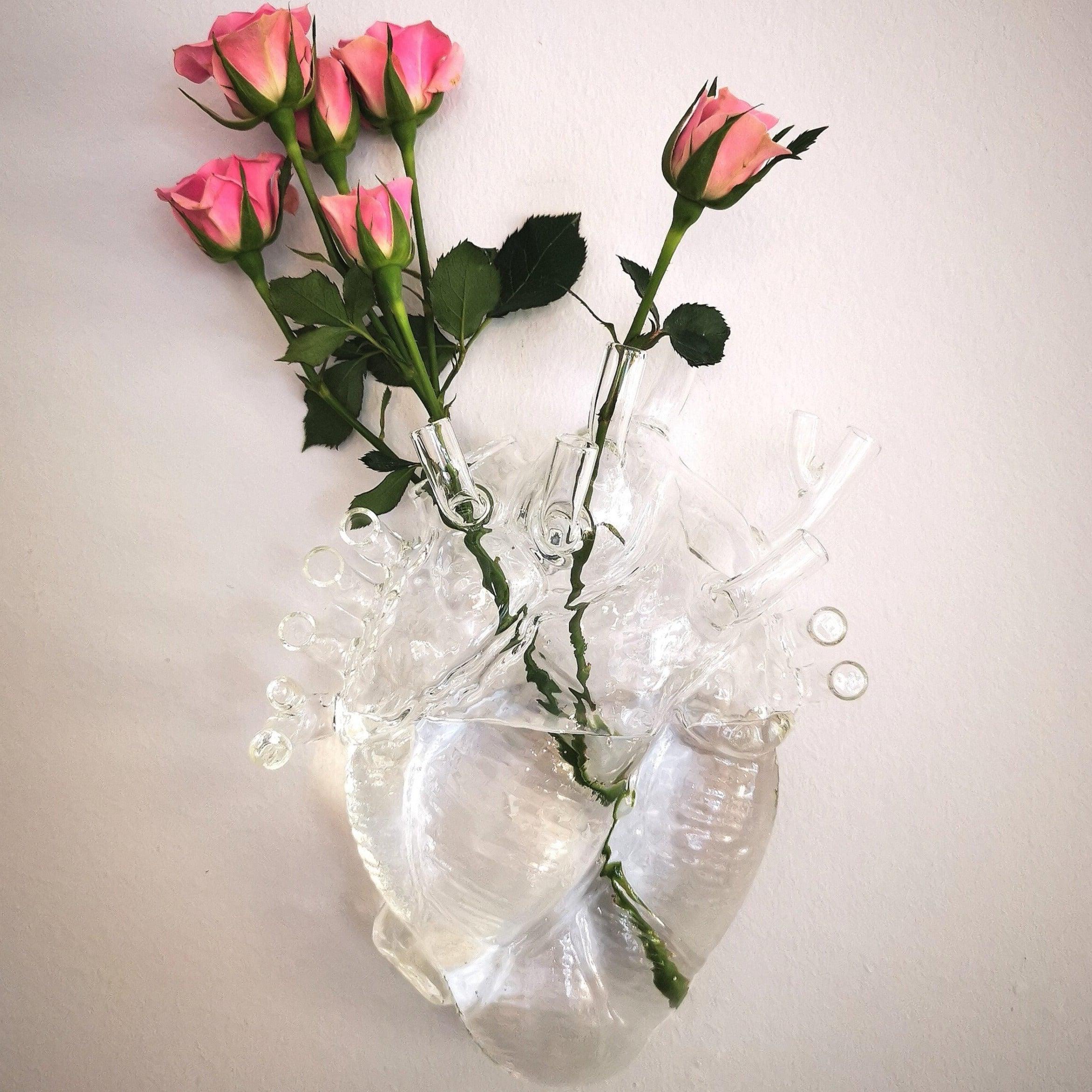 Wazon szklany LOVE IN BLOOM przezroczysty Seletti Eye on Design