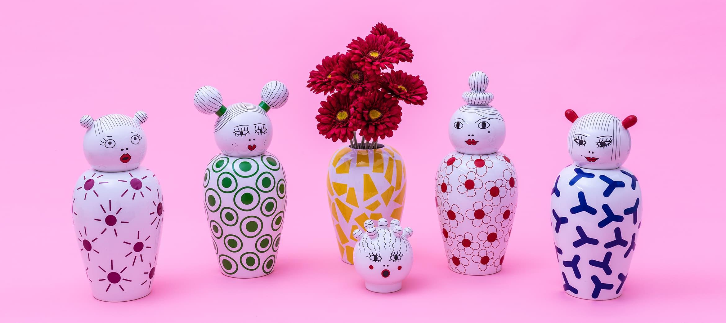 Wazon z pokrywą CANOPIE - ROSIO Seletti Eye on Design