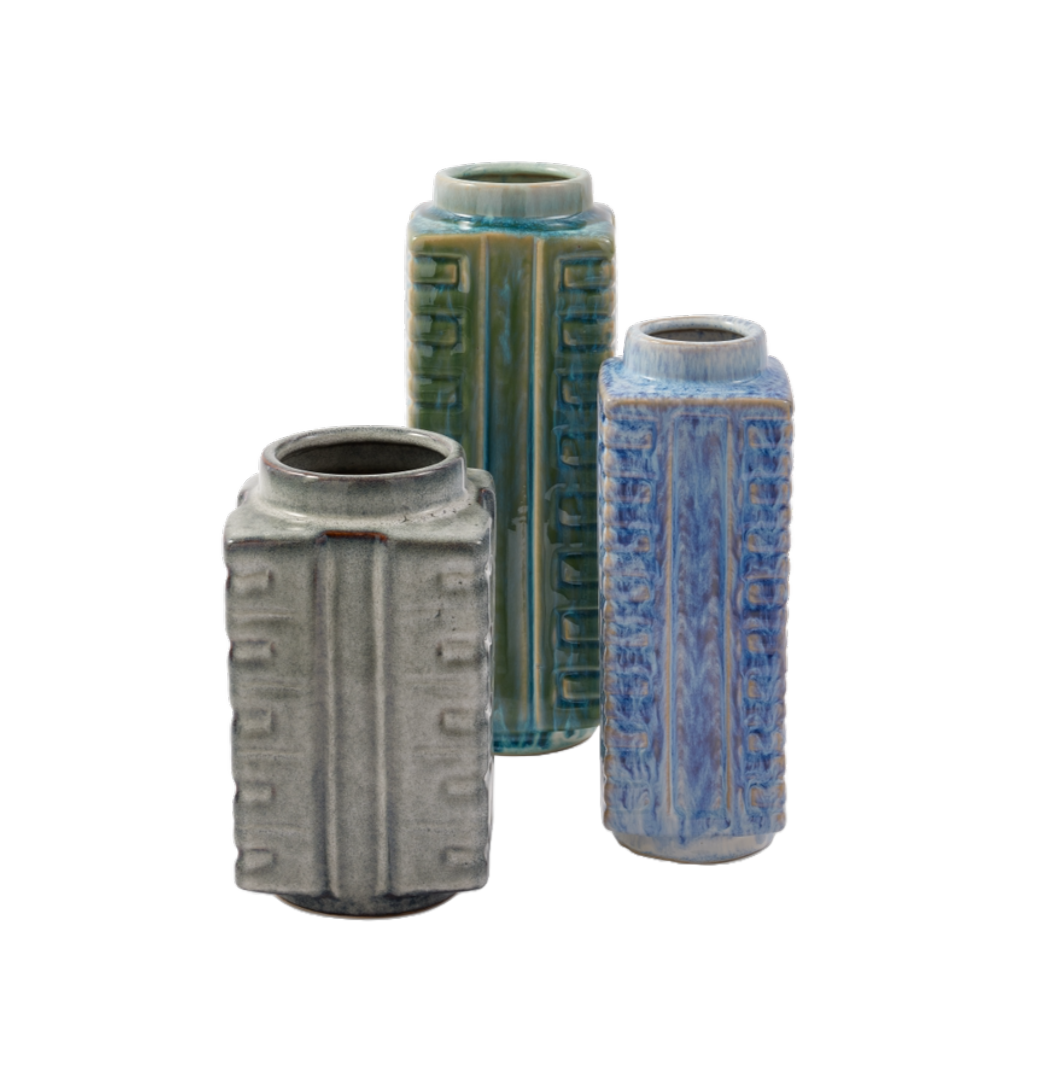 SMALL CITY vase set ceramic