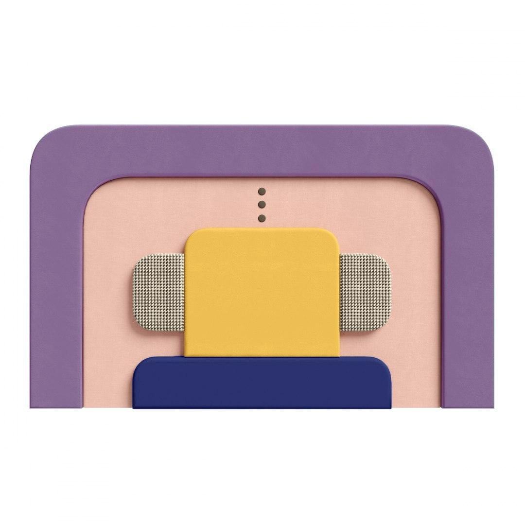 Wezgłowie PLUM 2 różowy z fioletowym Happy Barok Eye on Design