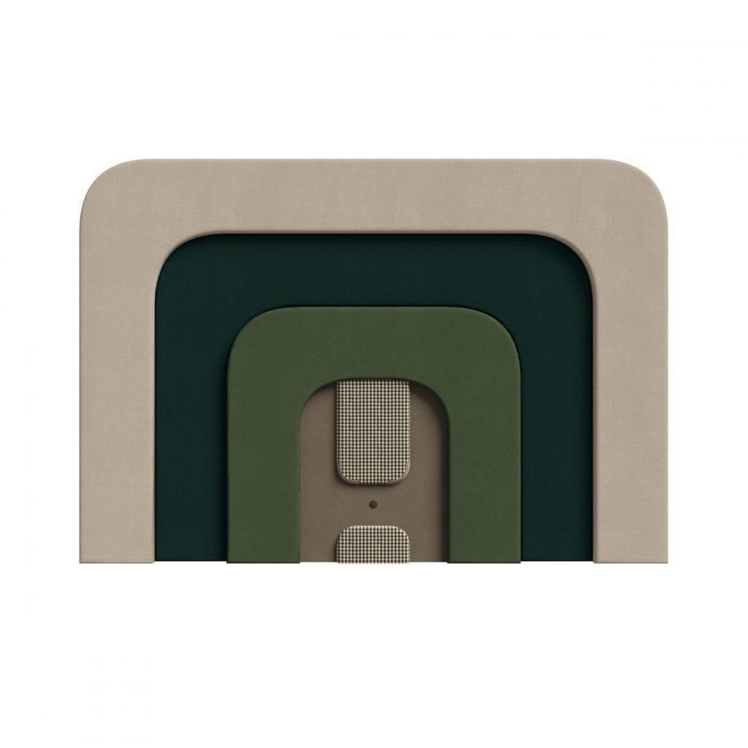 Wezgłowie PLUM 4 zielony z beżowym Happy Barok Eye on Design