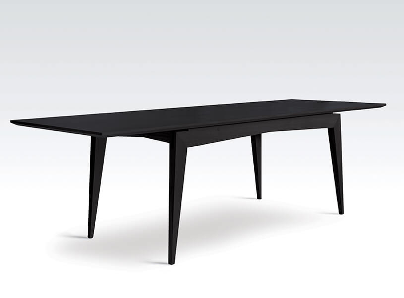 Uitschuifbare tafel WIDEN zwart eiken