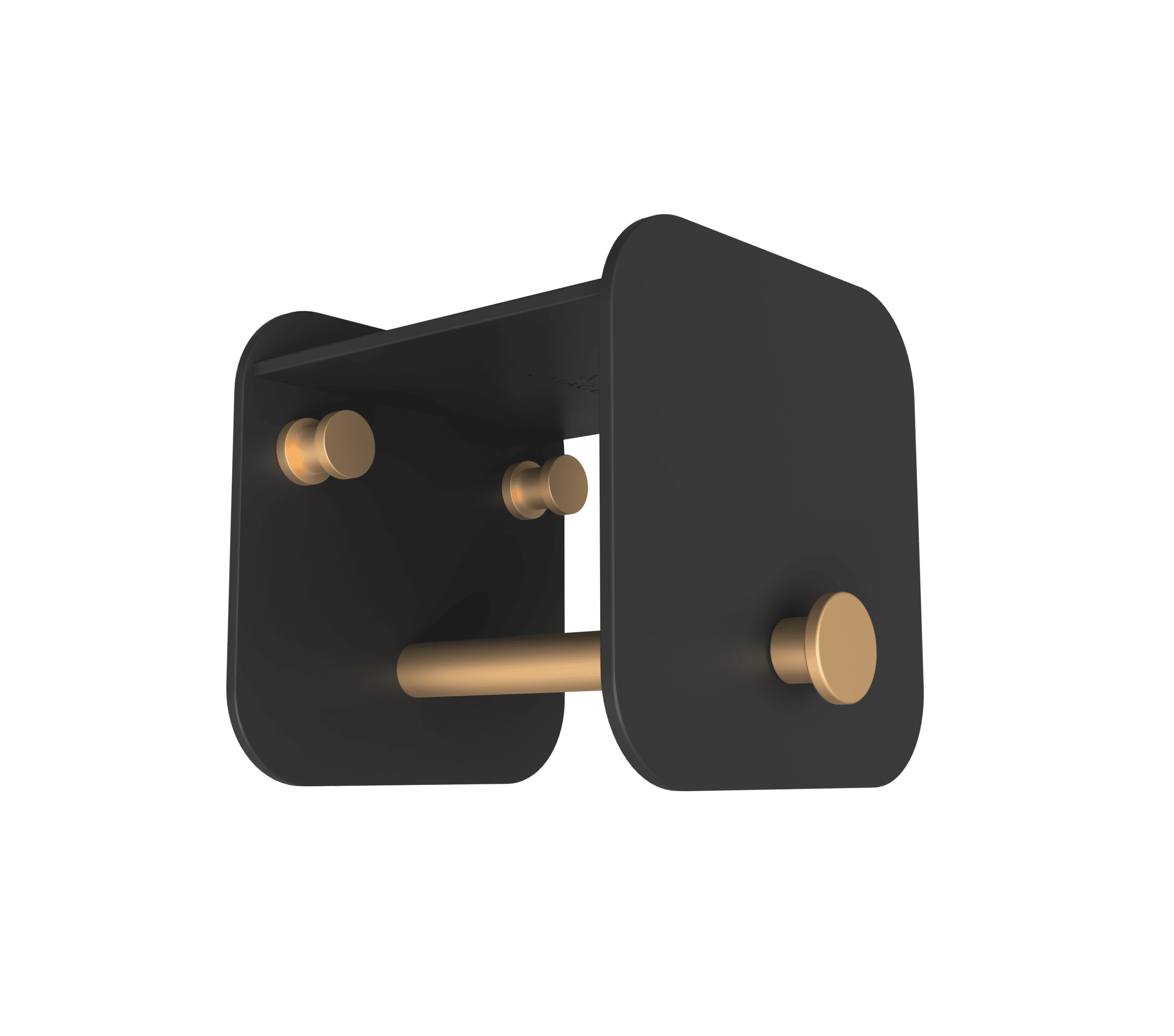 Wieszak HANG IN THERE czarny ze złotym UMAGE Eye on Design