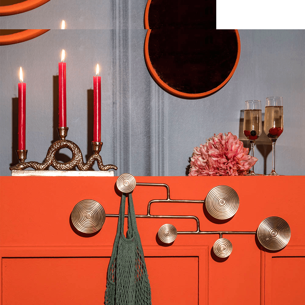 Wieszak ścienny HYPNOTISING mosiądz Bold Monkey Eye on Design