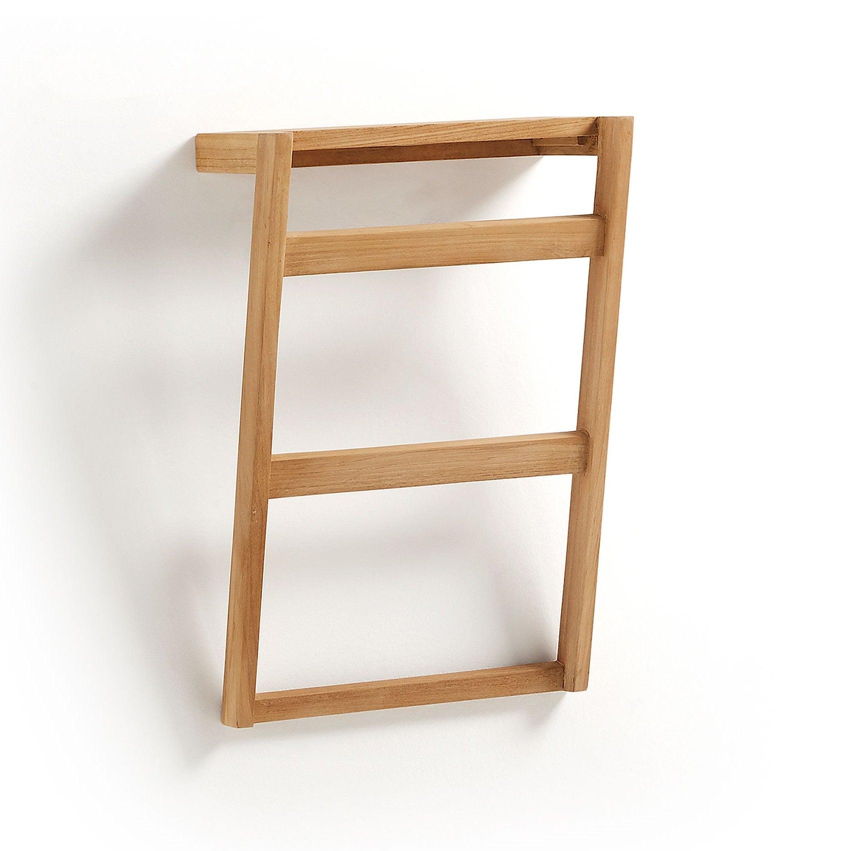 Wieszak ścienny na ręczniki KUVENI lite drewno tekowe La Forma Eye on Design