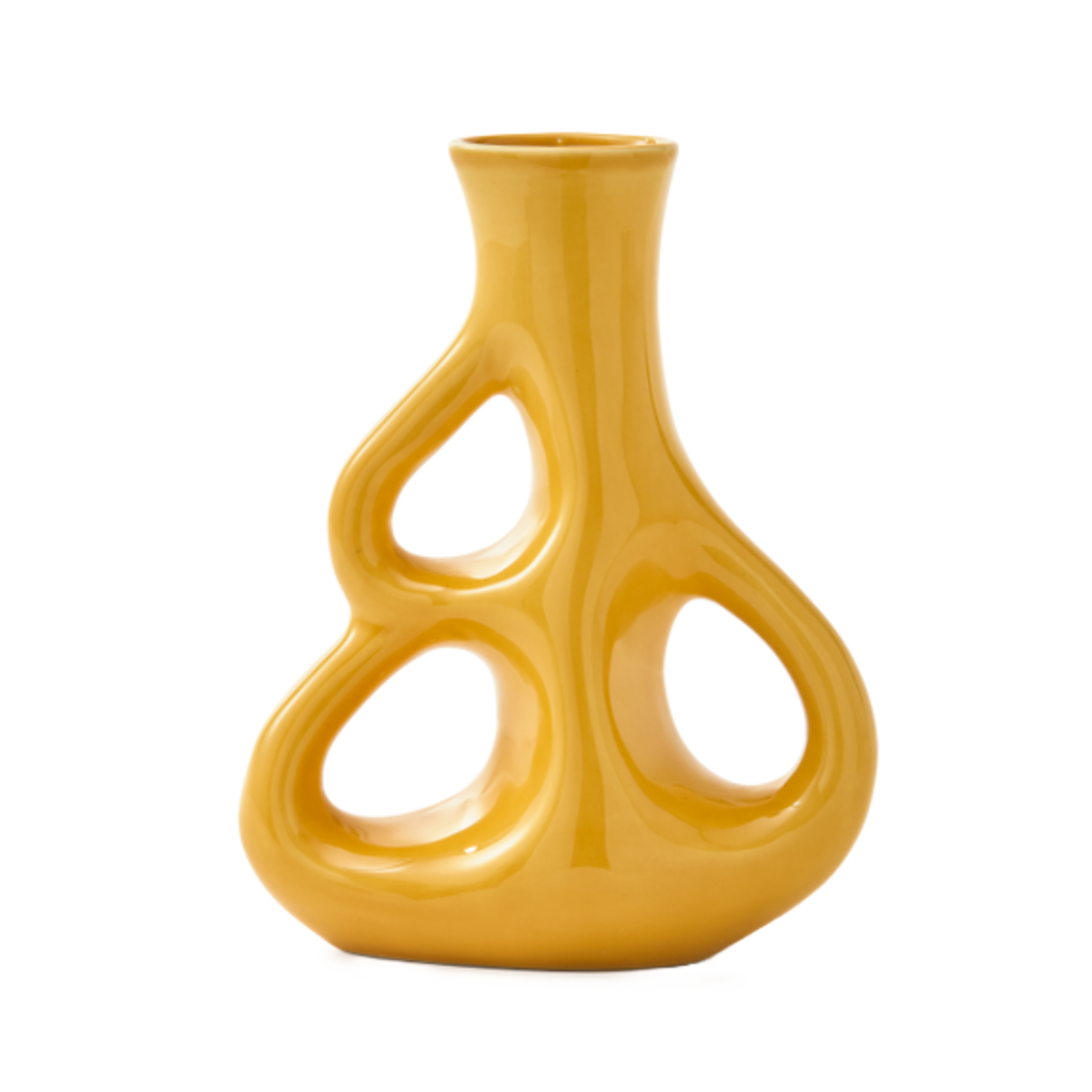 THREE EARS vase yellow