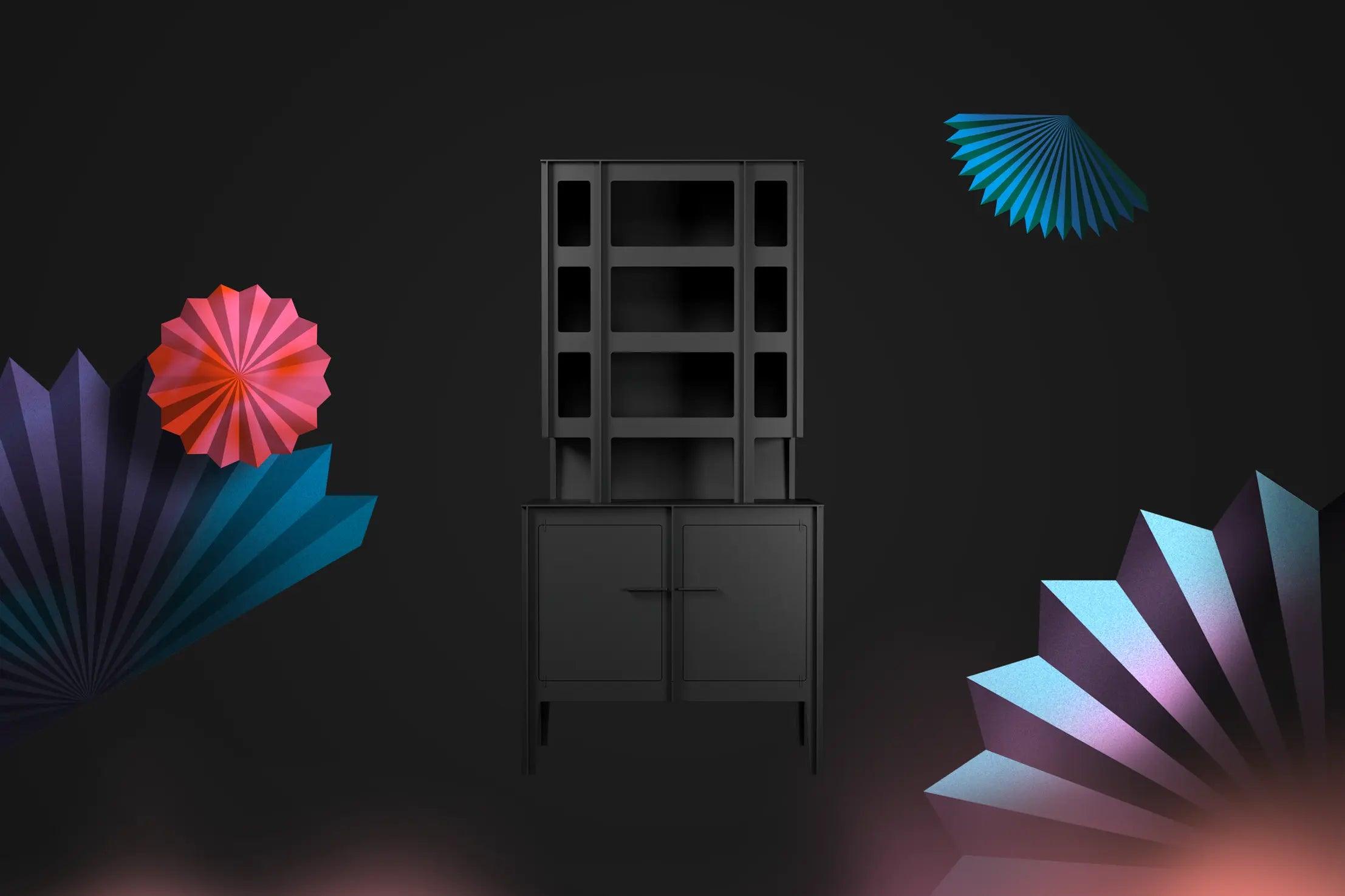 Witryna NO SCREW NO GLUE czarny Moooi Eye on Design