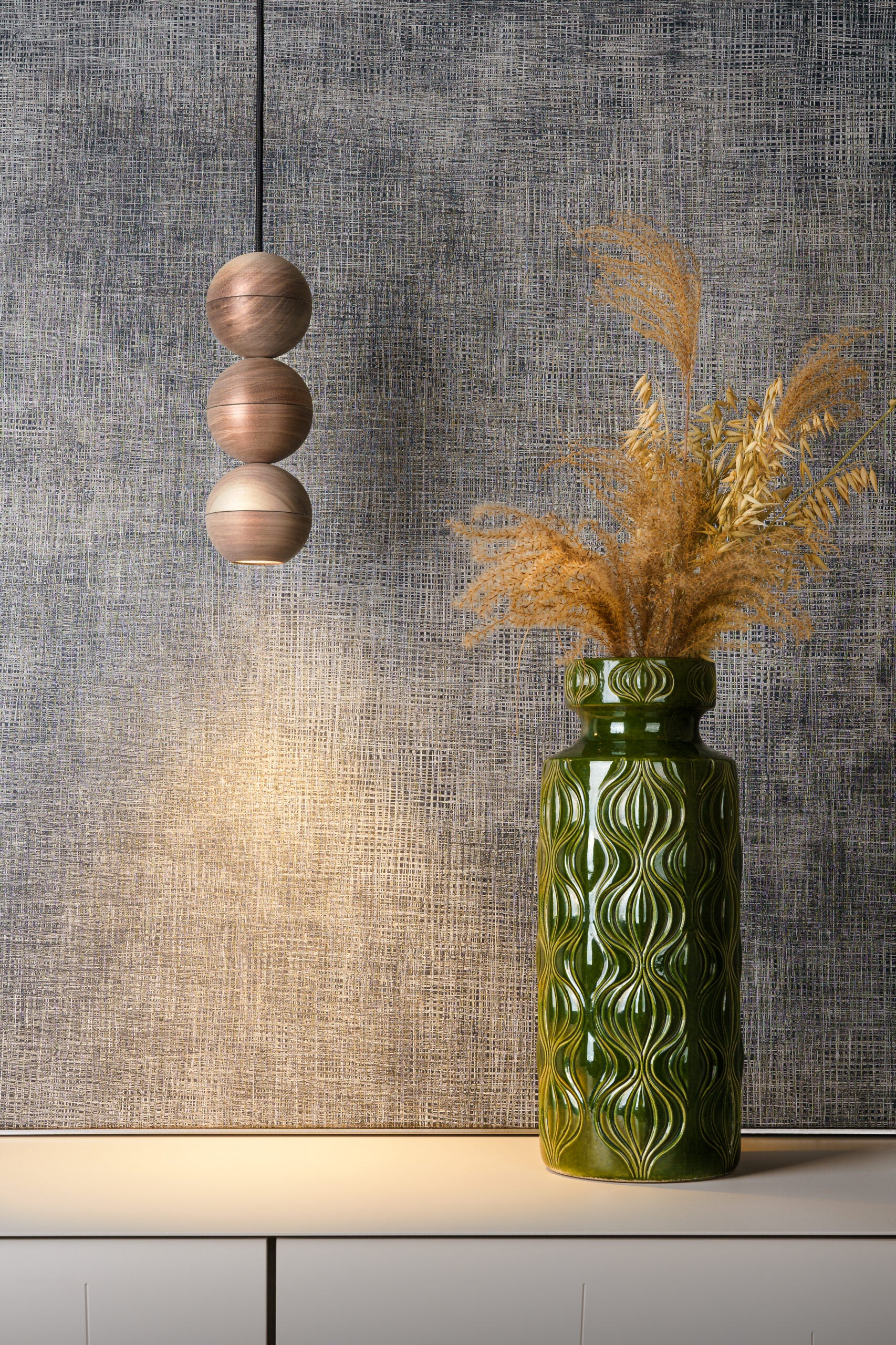 Hanglamp WOODOO lite in notenhout