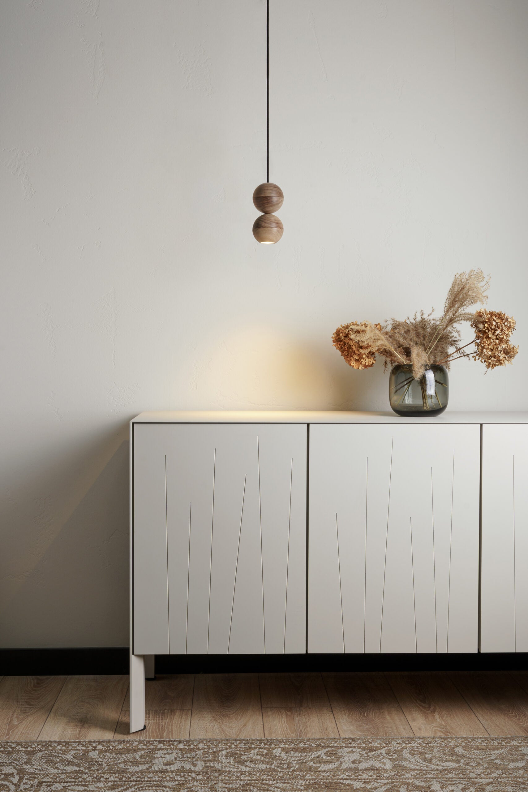 Hanglamp WOODOO lite in notenhout