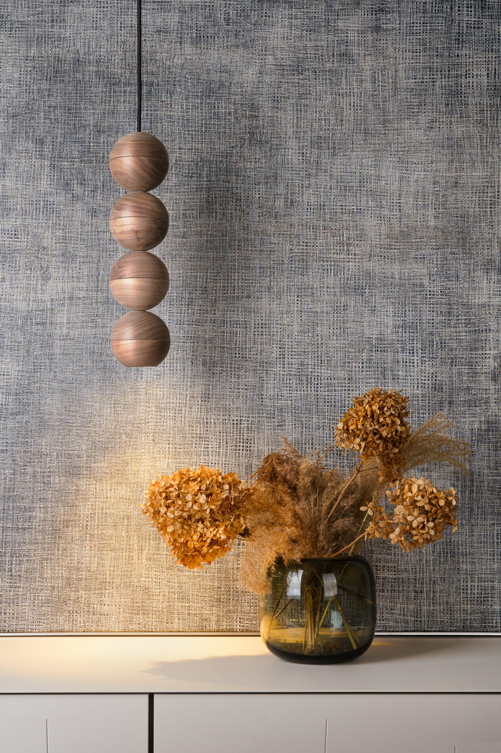 Hanglamp WOODOO lite in notenhout