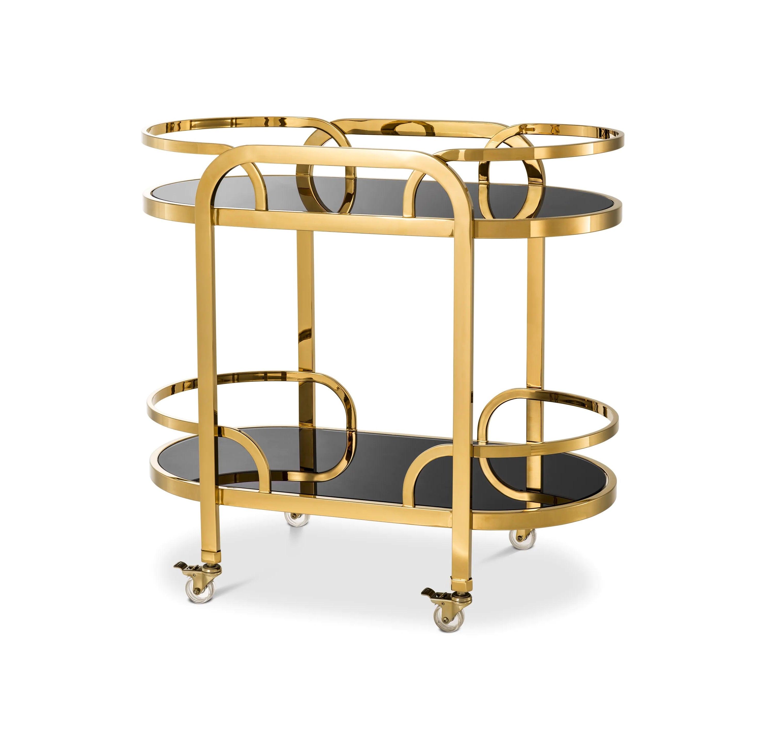 Wózek barowy OAKHURST złoty Eichholtz Eye on Design