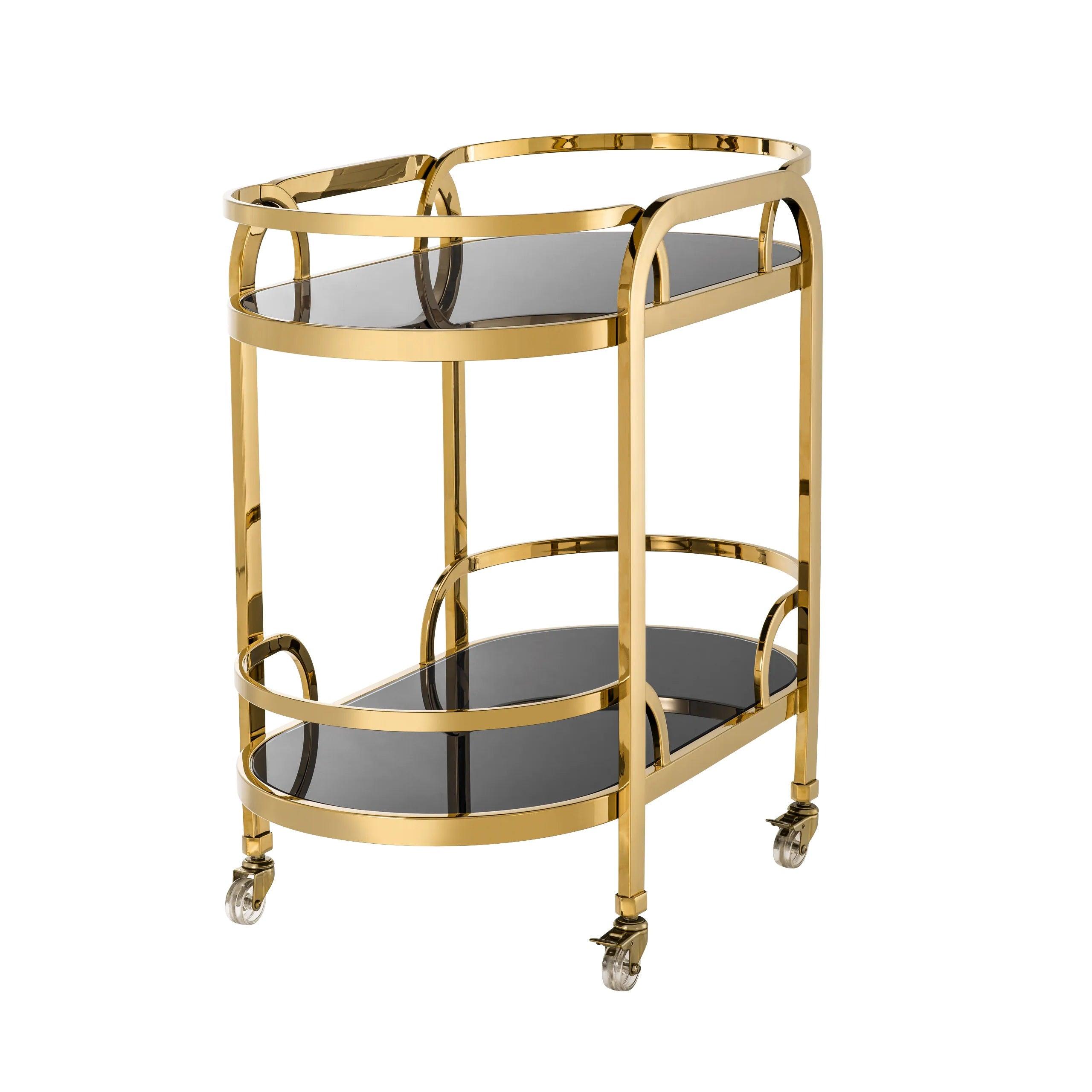 Wózek barowy OAKHURST złoty Eichholtz Eye on Design