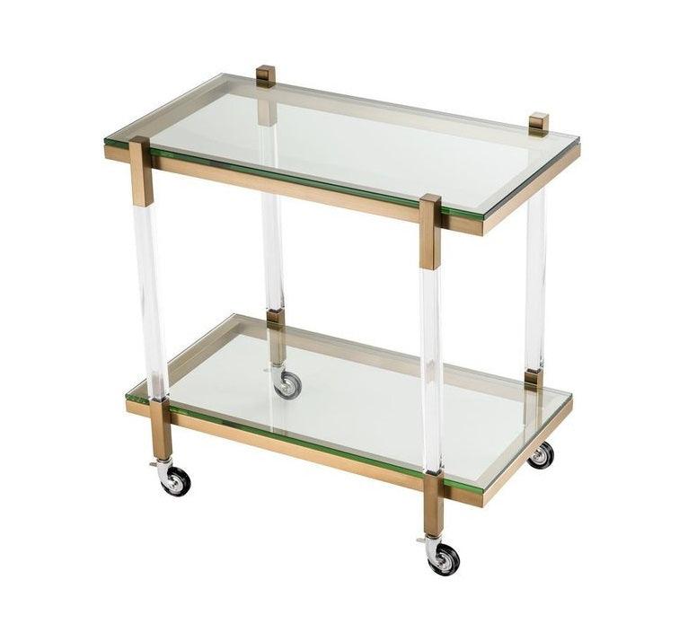 Wózek barowy ROYALTON szczotkowany mosiądz Eichholtz Eye on Design