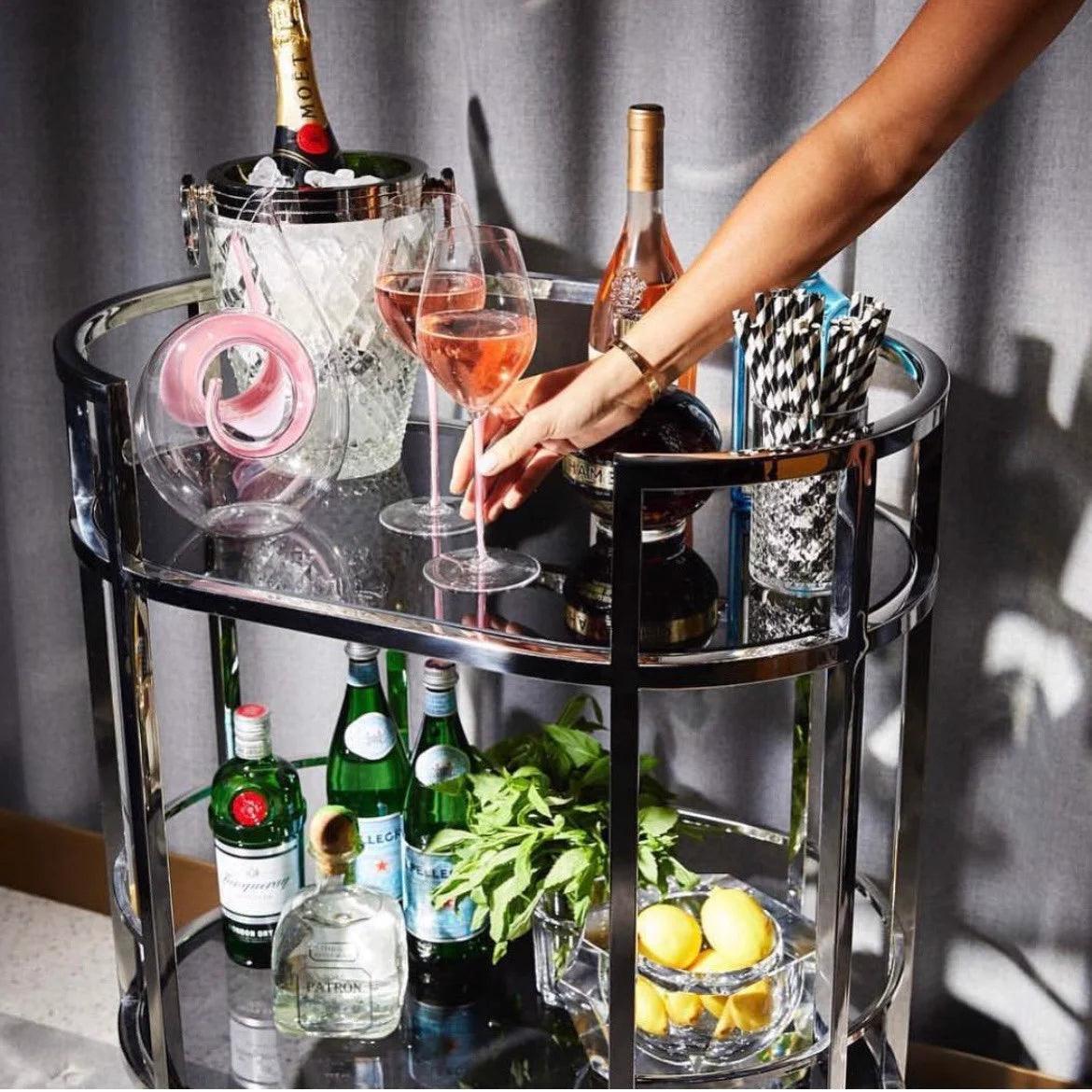 Wózek barowy TOWNHOUSE srebrny Eichholtz Eye on Design