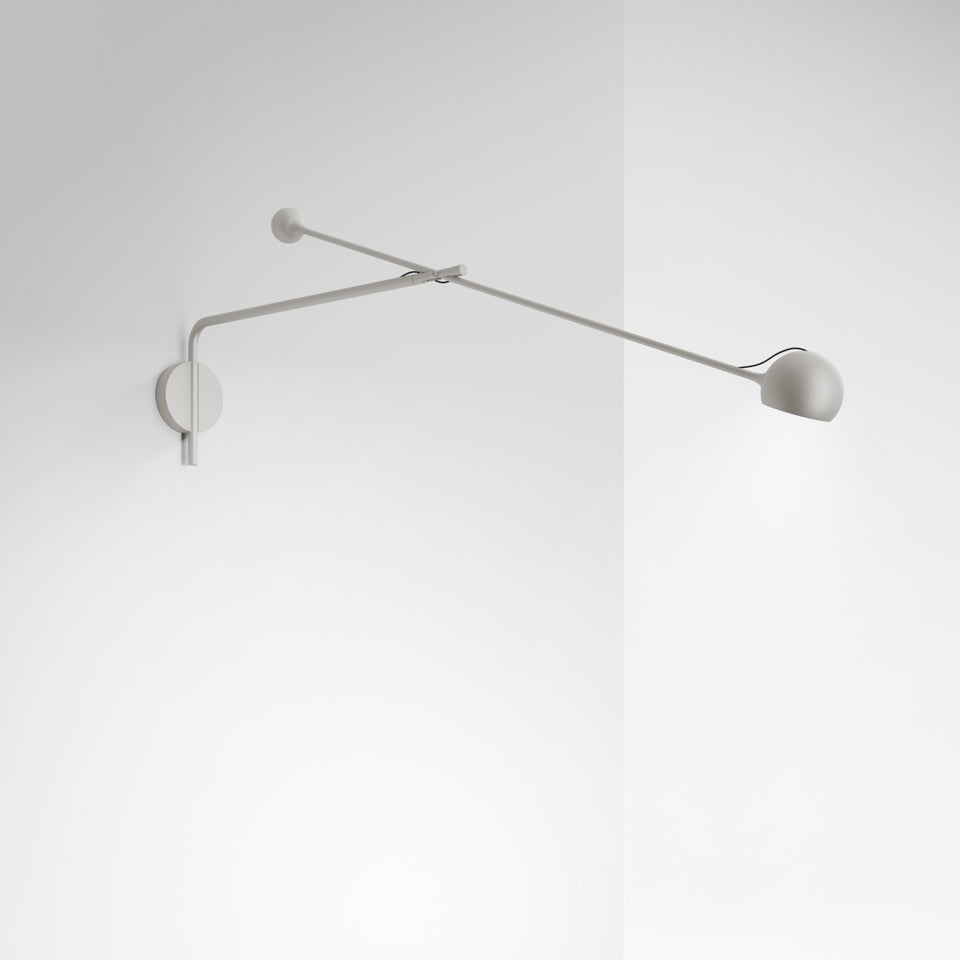 Wandlamp met verstelbare arm IXA L lichtgrijs