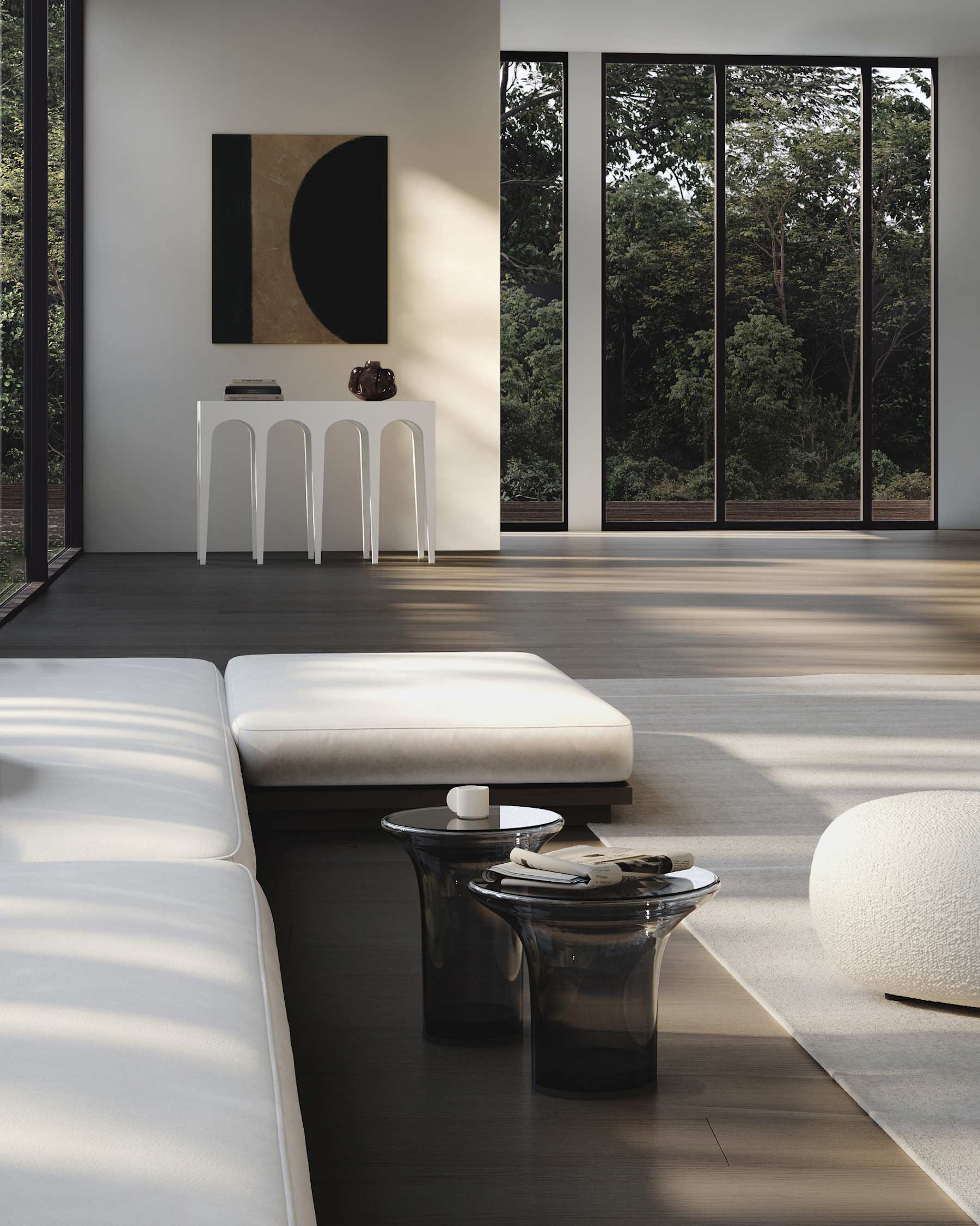 TRUMPET koffietafel gerookt glas