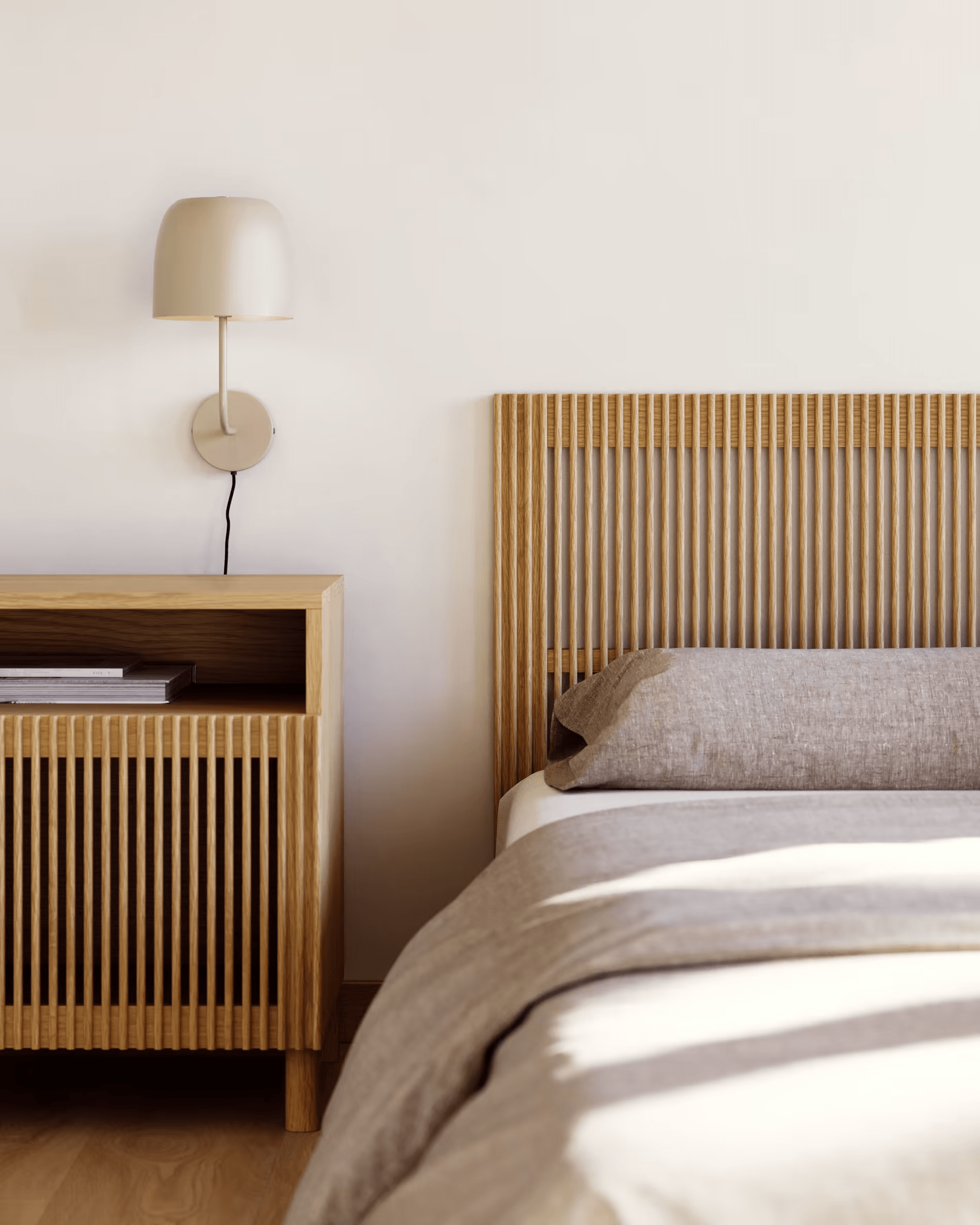 Zagłówek BEYLA lite drewno jesionowe La Forma Eye on Design