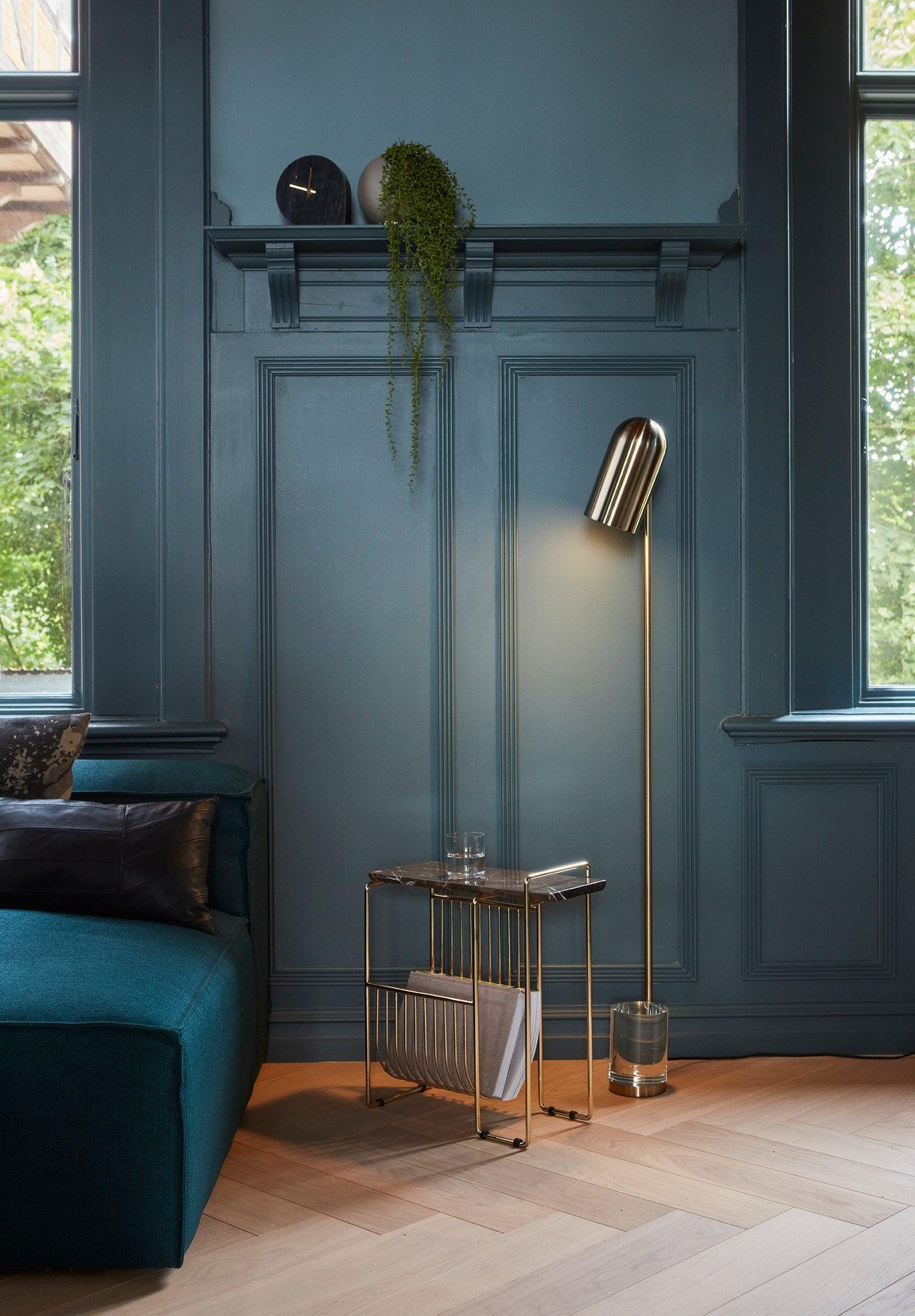 Zegar STILLA czarny marmur AYTM Eye on Design