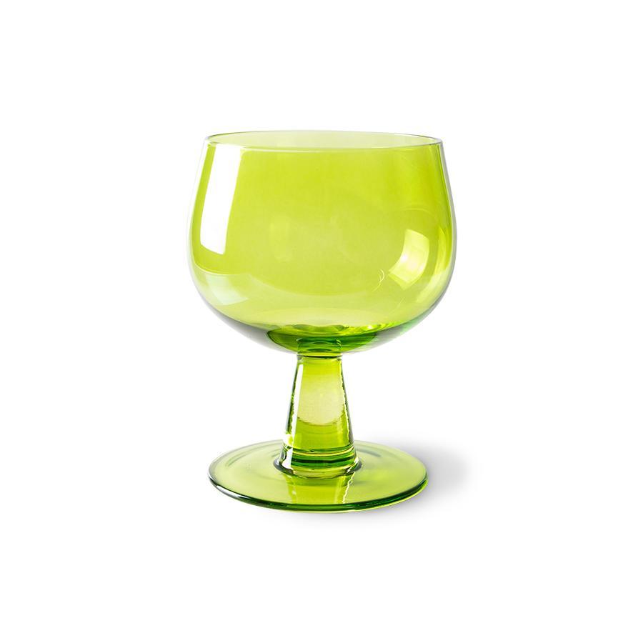 Zestaw 4 kieliszków do wina EMERALDS limonkowy zielony HKliving Eye on Design