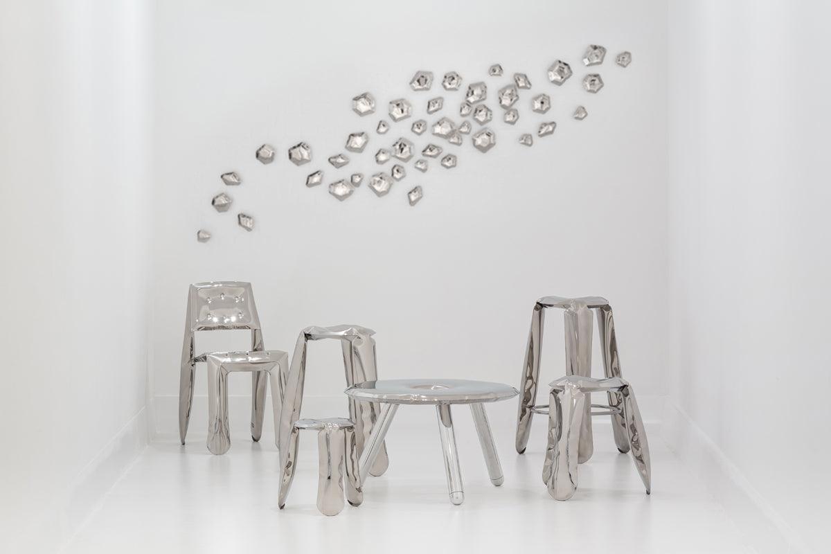 Zestaw dekoracyjnych wieszaków KAMYKI gradient szafir Zieta Studio Eye on Design