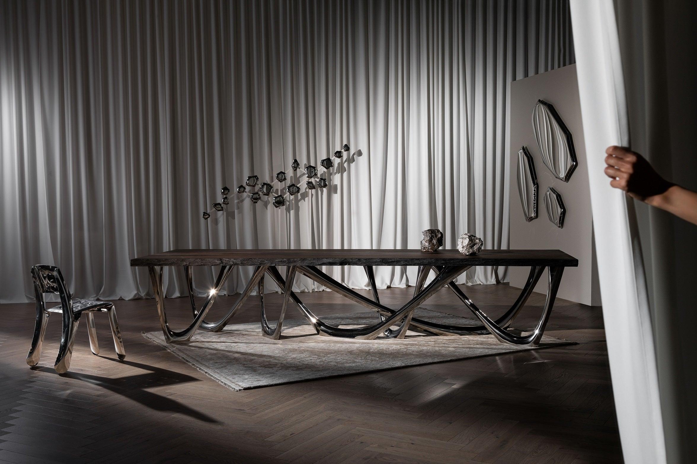 Zestaw dekoracyjnych wieszaków KAMYKI gradient szafir Zieta Studio Eye on Design