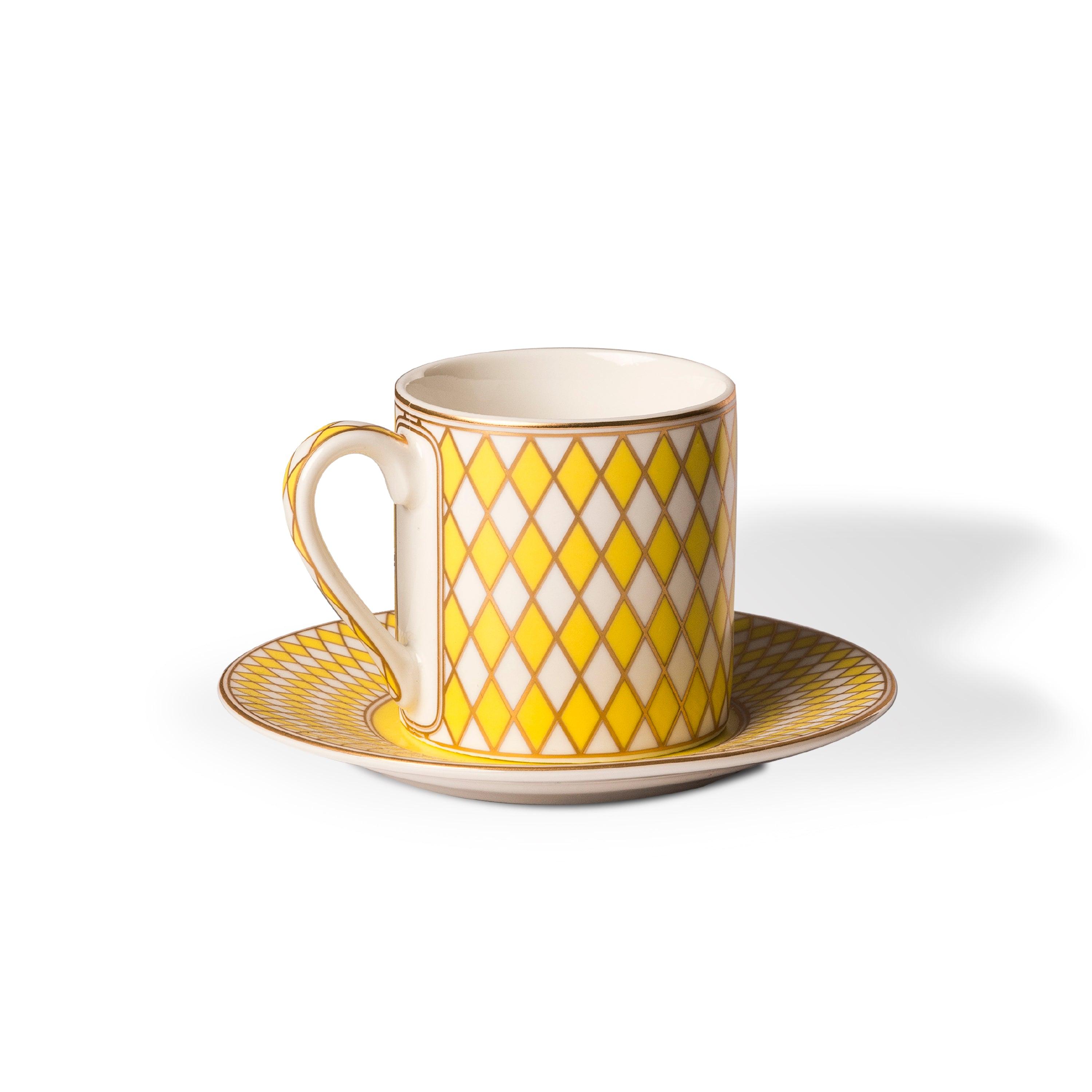 Zestaw filiżanek do espresso CHESS kolorowy Pols Potten Eye on Design