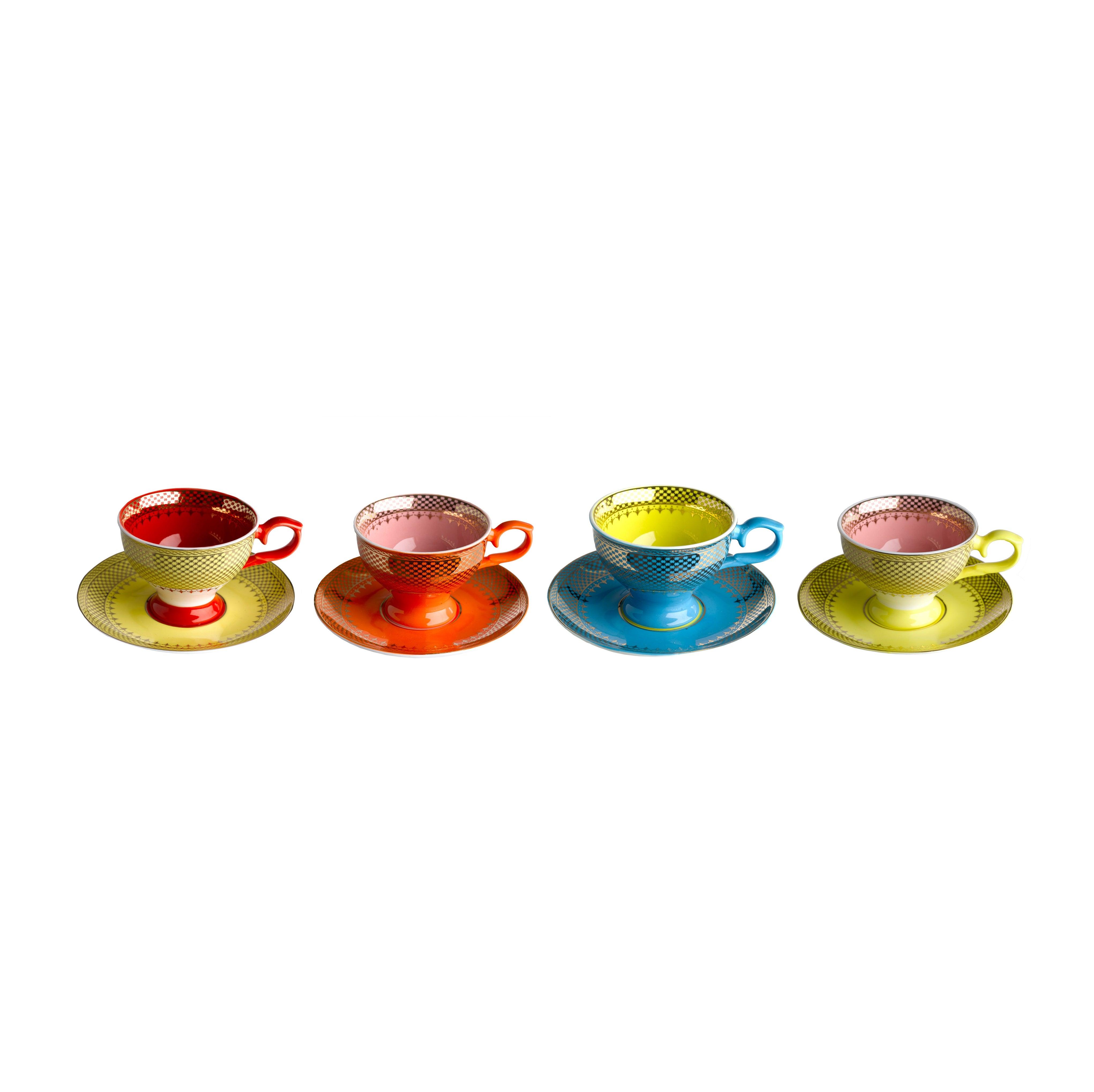 Zestaw filiżanek do espresso GRANDMA porcelanowy Pols Potten Eye on Design