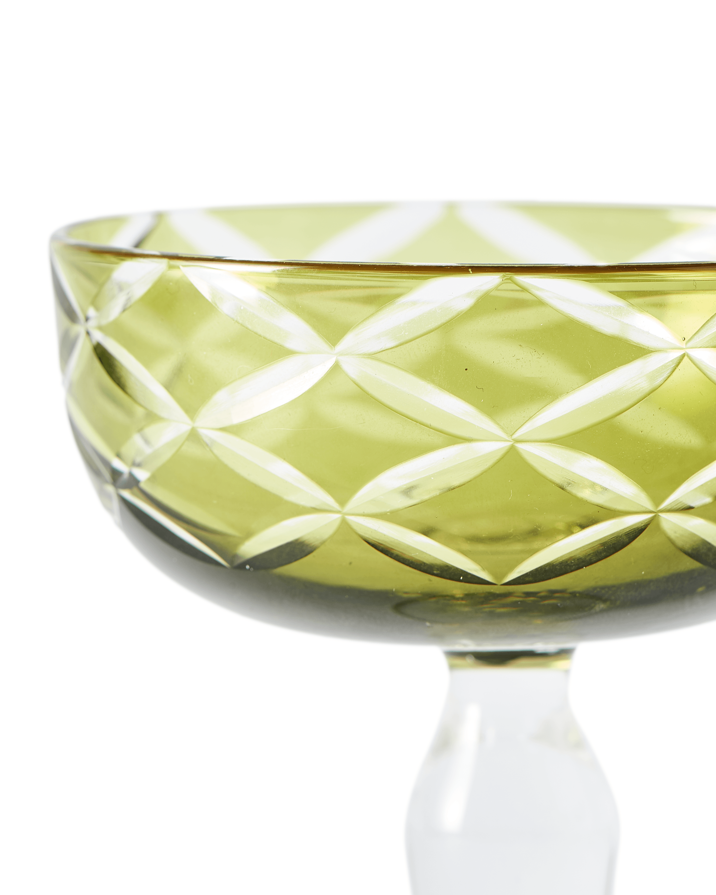 Zestaw kieliszków CUTTINGS COUPE kolorowy Pols Potten Eye on Design