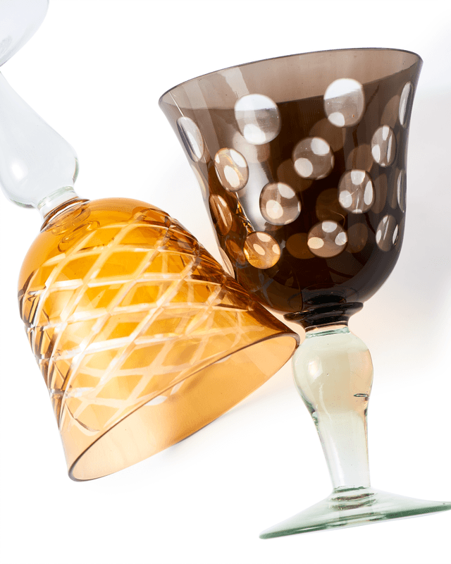 Zestaw kieliszków do wina CUTTINGS kolorowy Pols Potten Eye on Design