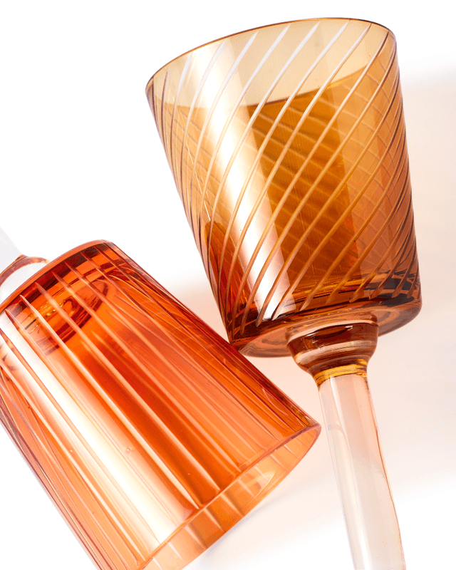 Zestaw kieliszków do wina LIBRARY brązowy Pols Potten Eye on Design