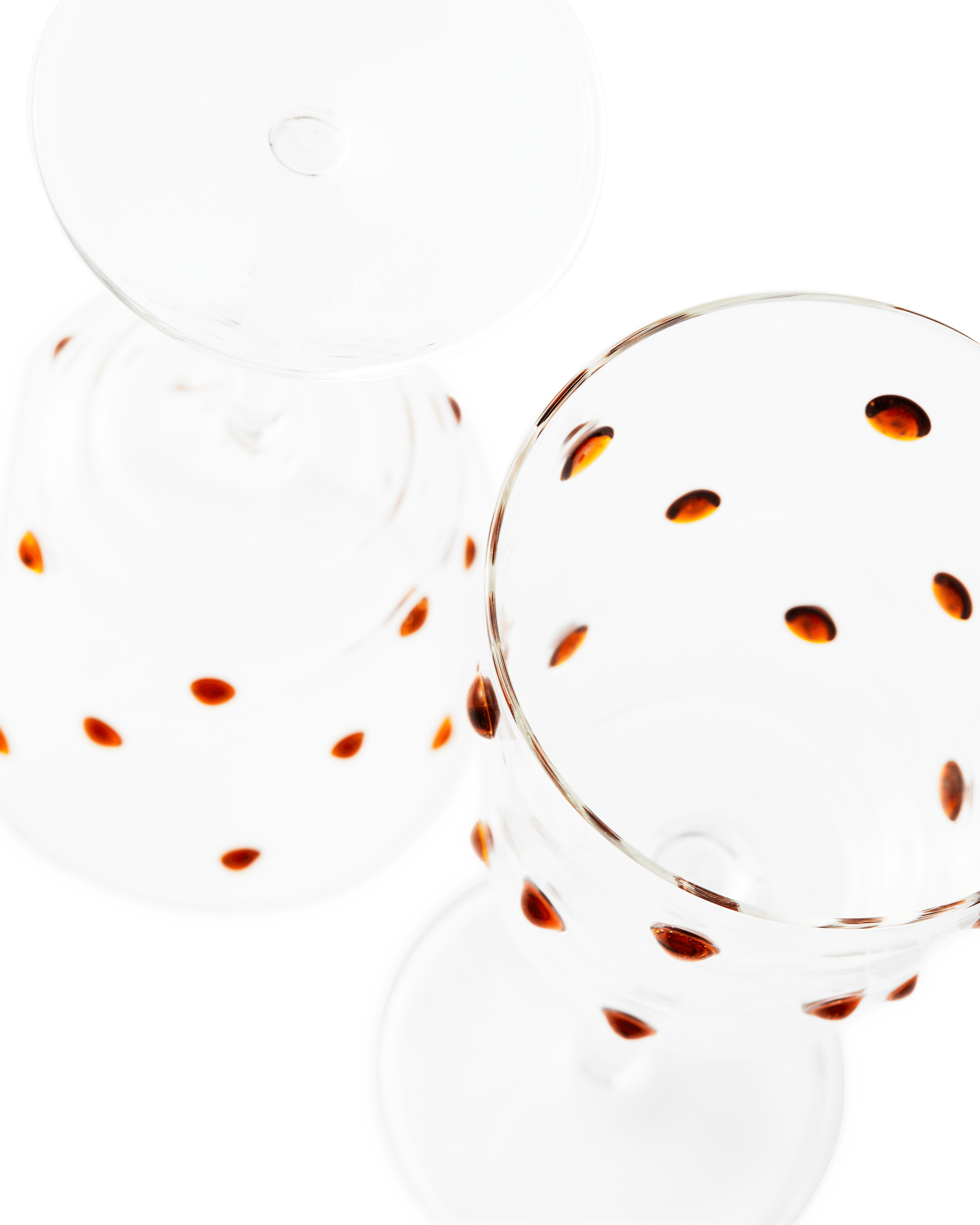 Zestaw kieliszków NOB brązowy Pols Potten Eye on Design