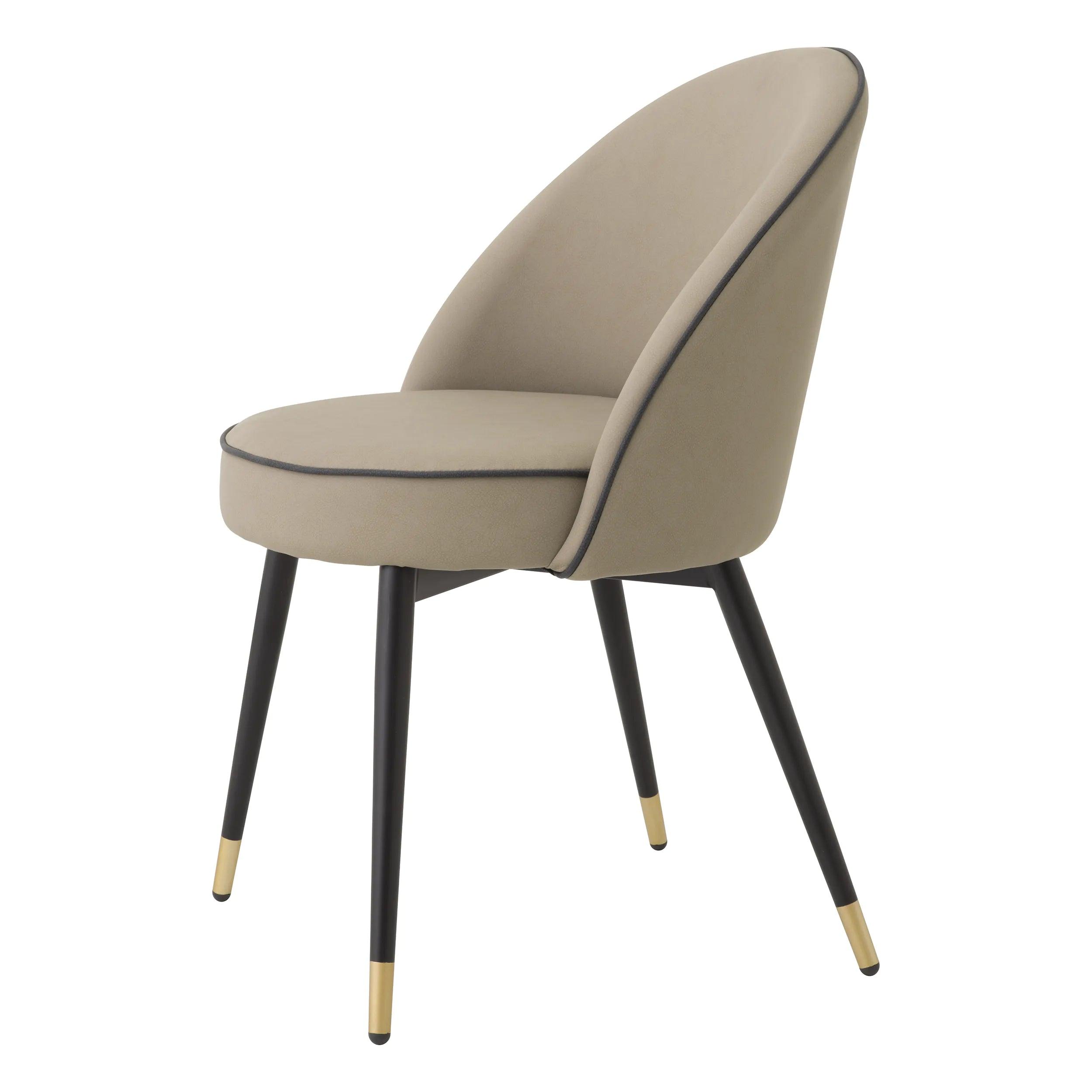 Zestaw krzeseł COOPER beżowa ekoskóra Eichholtz Eye on Design