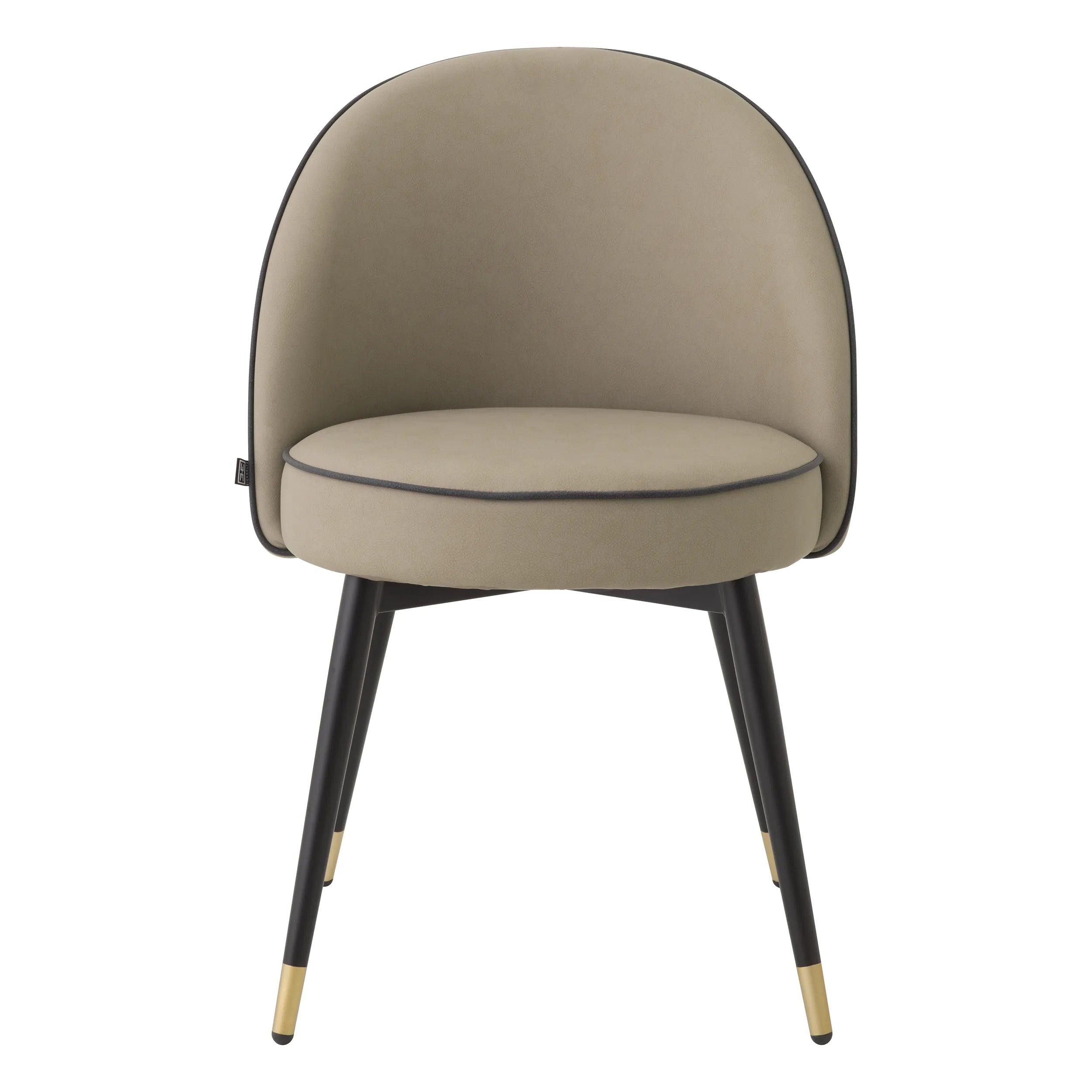 Zestaw krzeseł COOPER beżowa ekoskóra Eichholtz Eye on Design